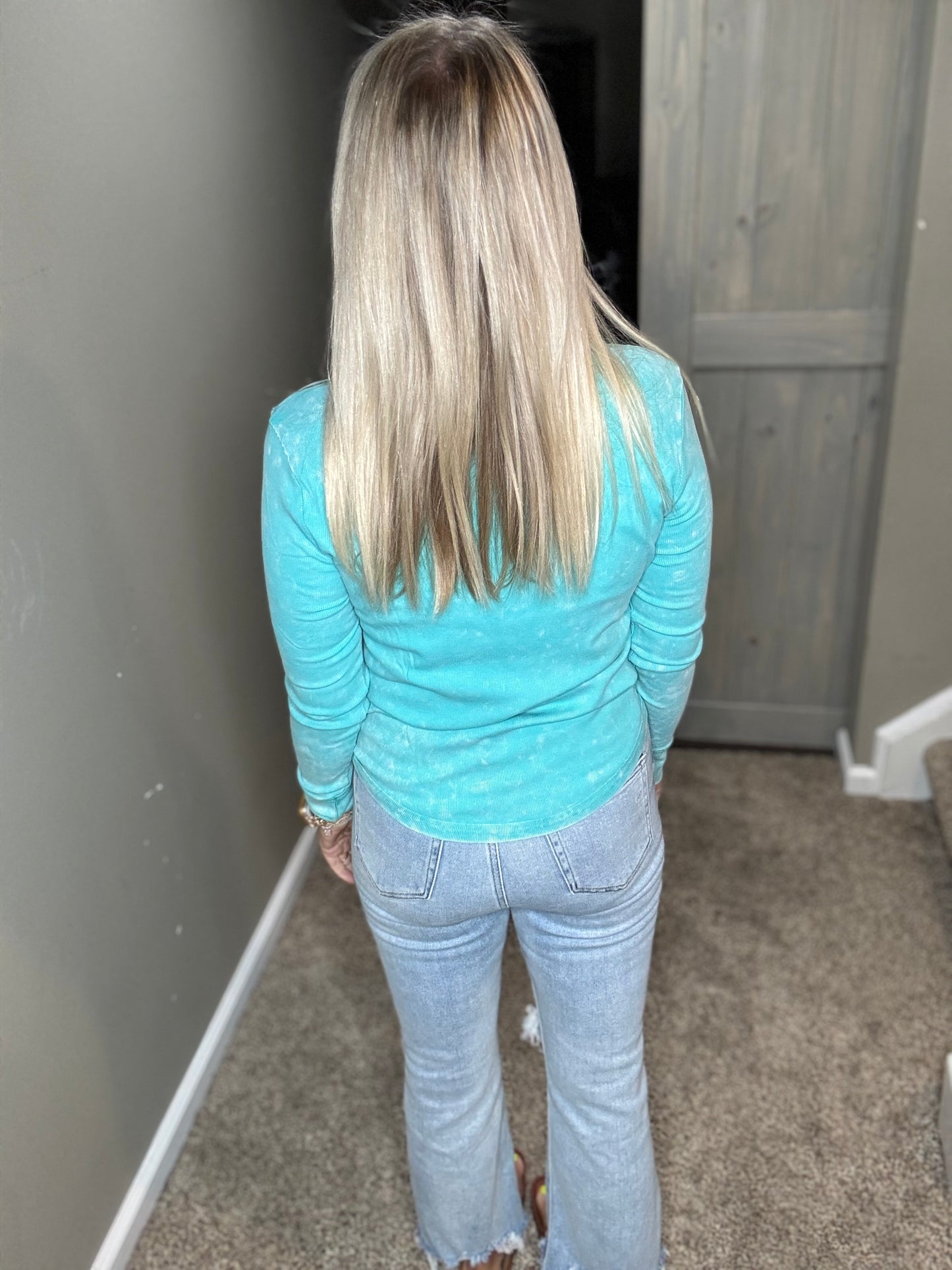 Seafoam Ribbed Top