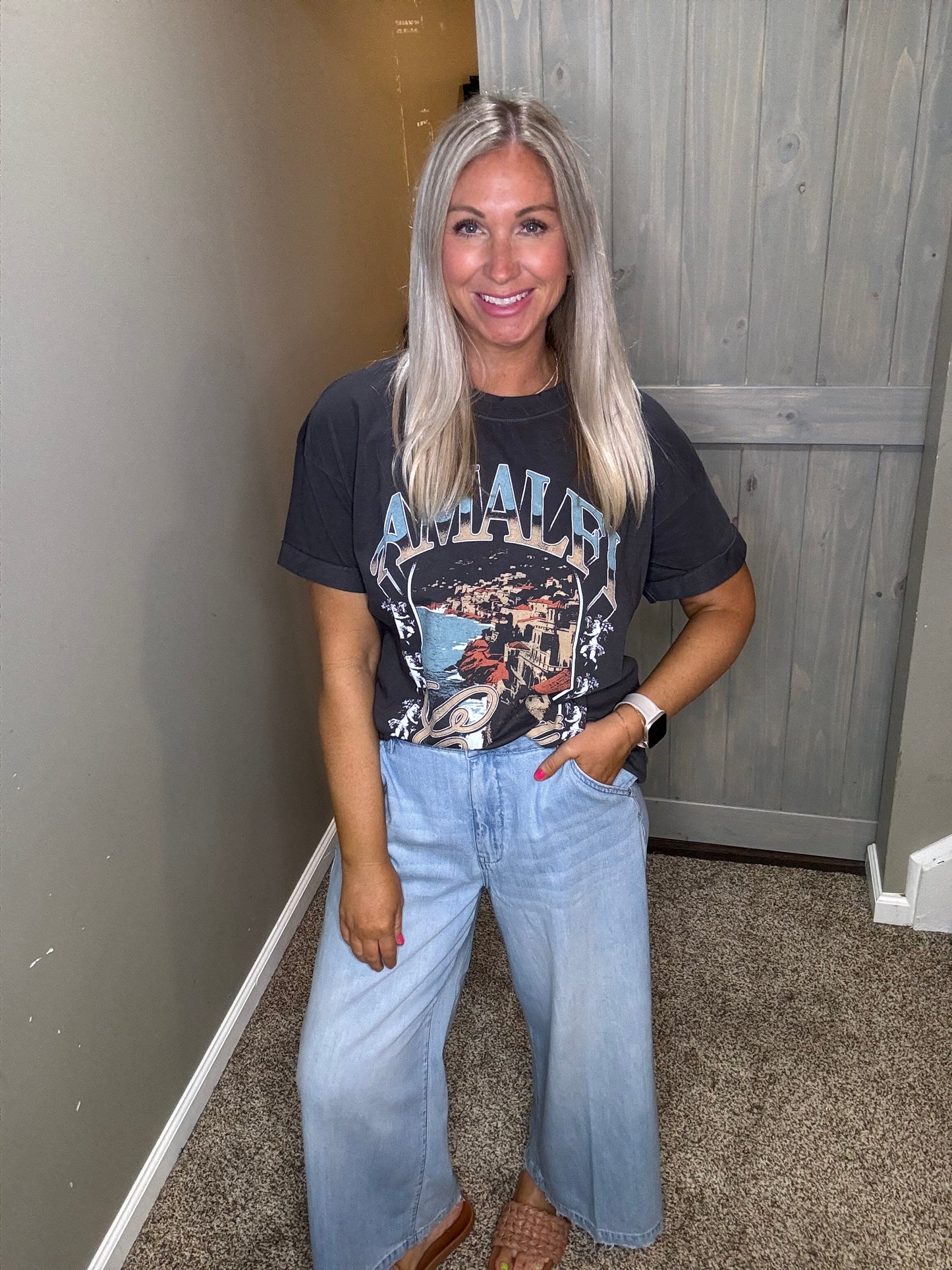 Nori Cropped Wide Leg Trouser