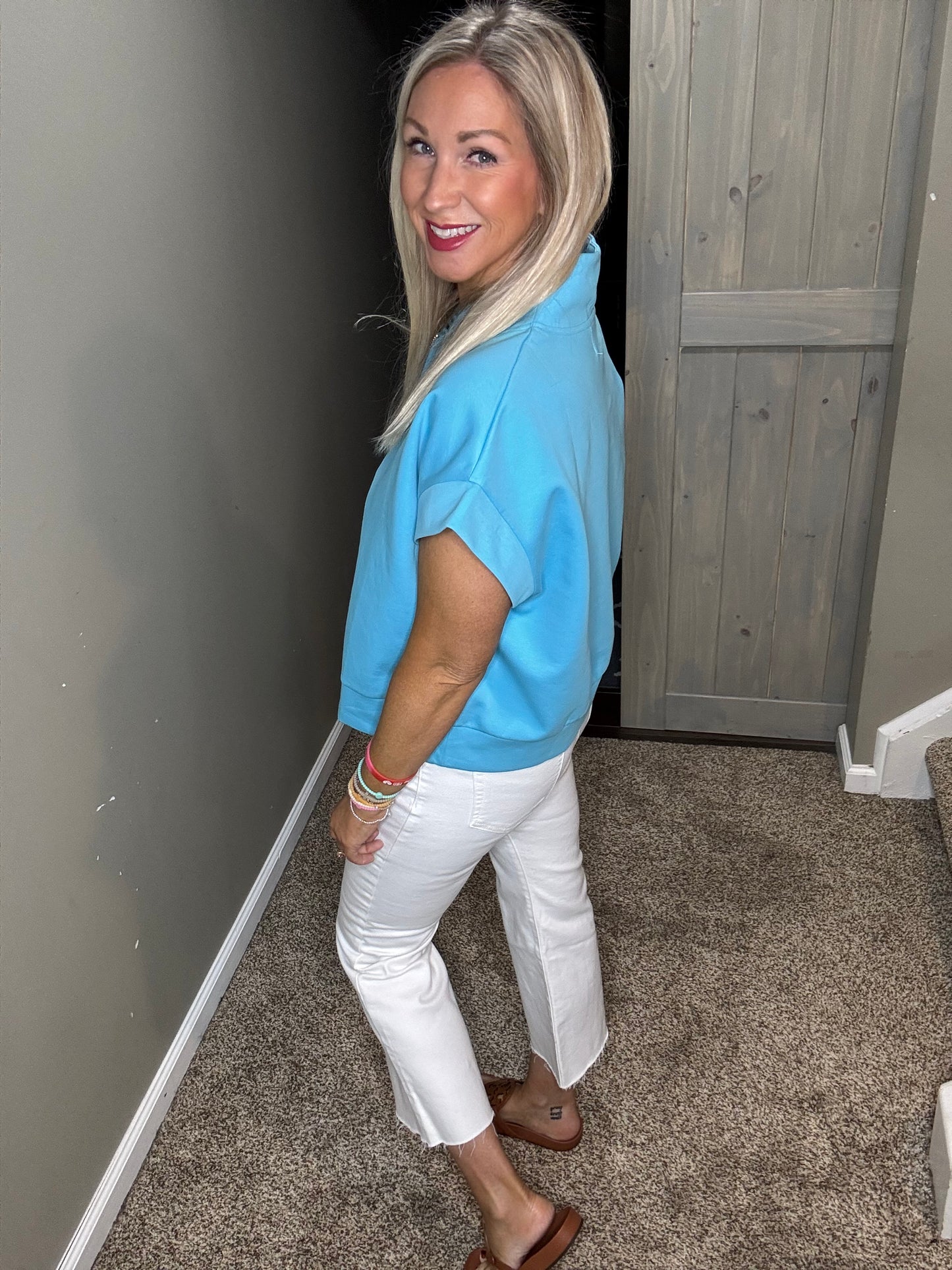 Scuba Short Sleeve Half Zip