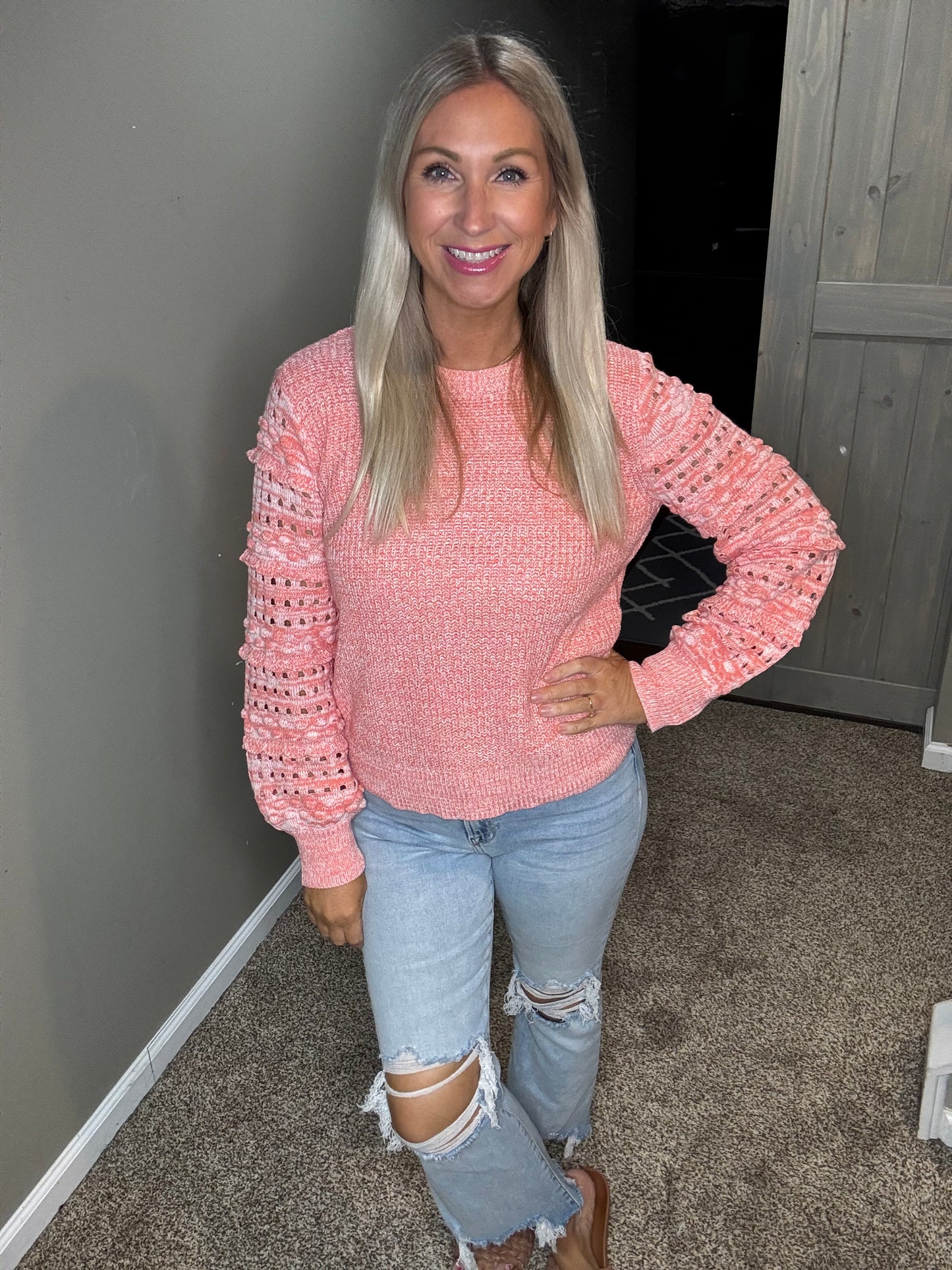 Neon Coral Sweater