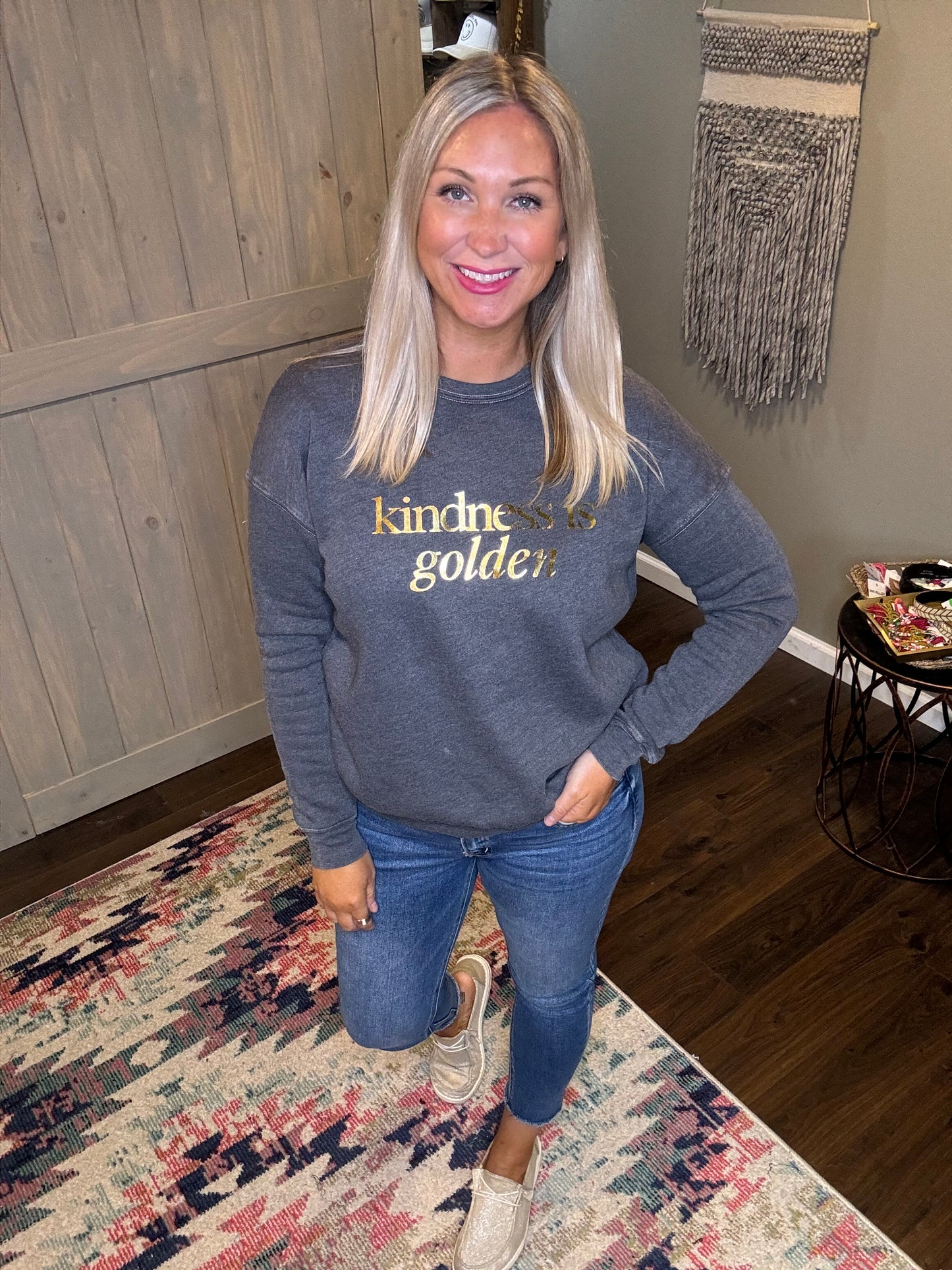 Kindness is Golden Foil Sweatshirt