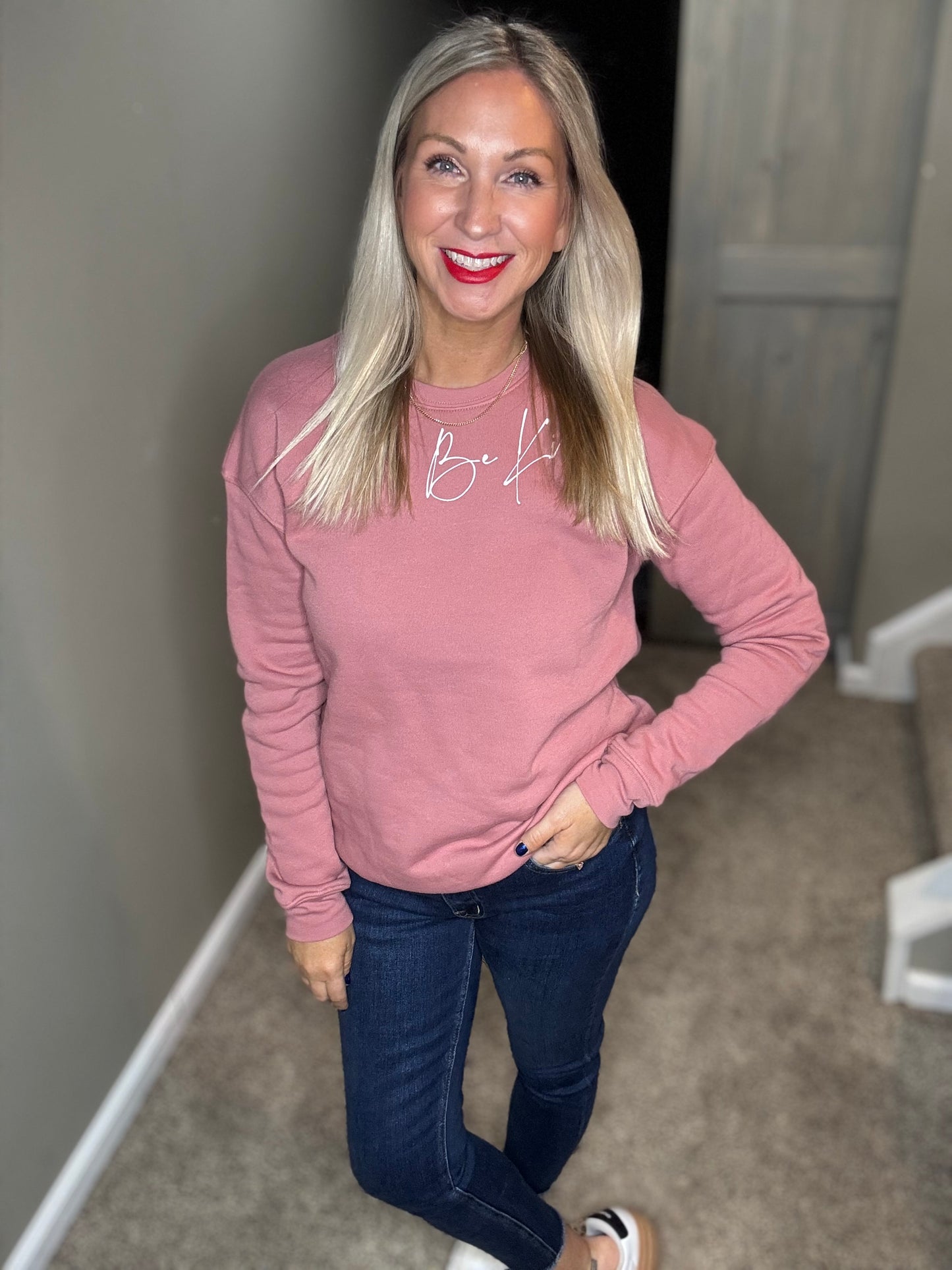 Be Kind Sweatshirt - Mauve