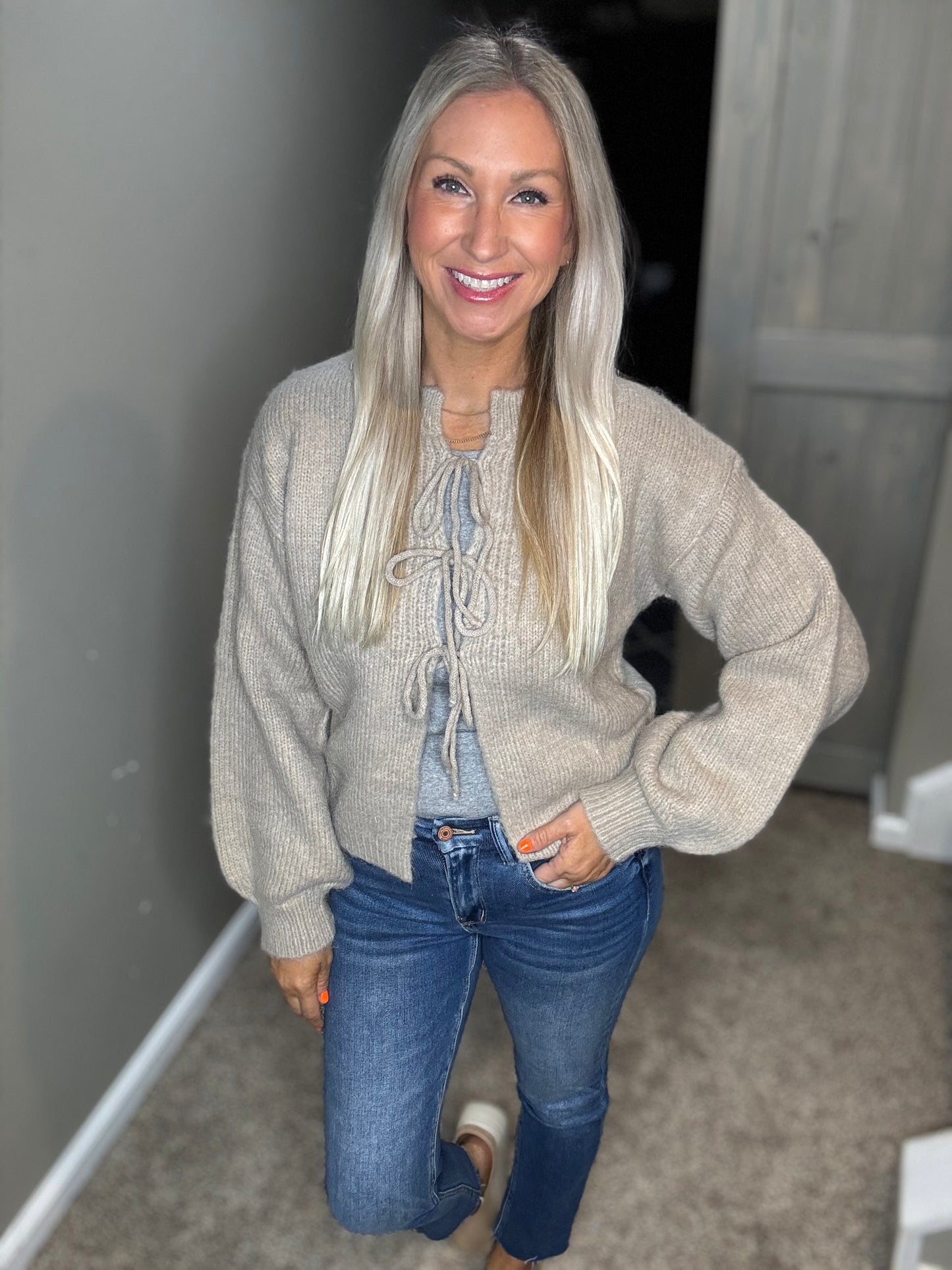 Macchiato Tie Sweater