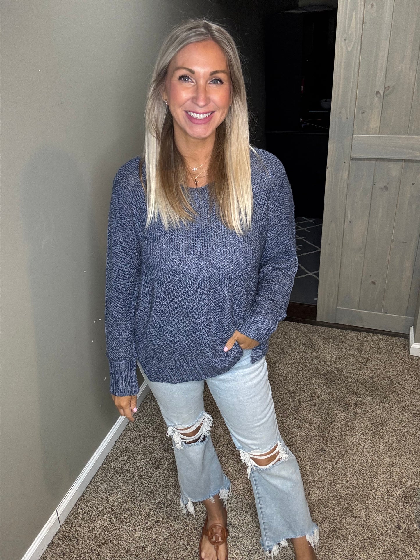 Reverse Seam Sweater