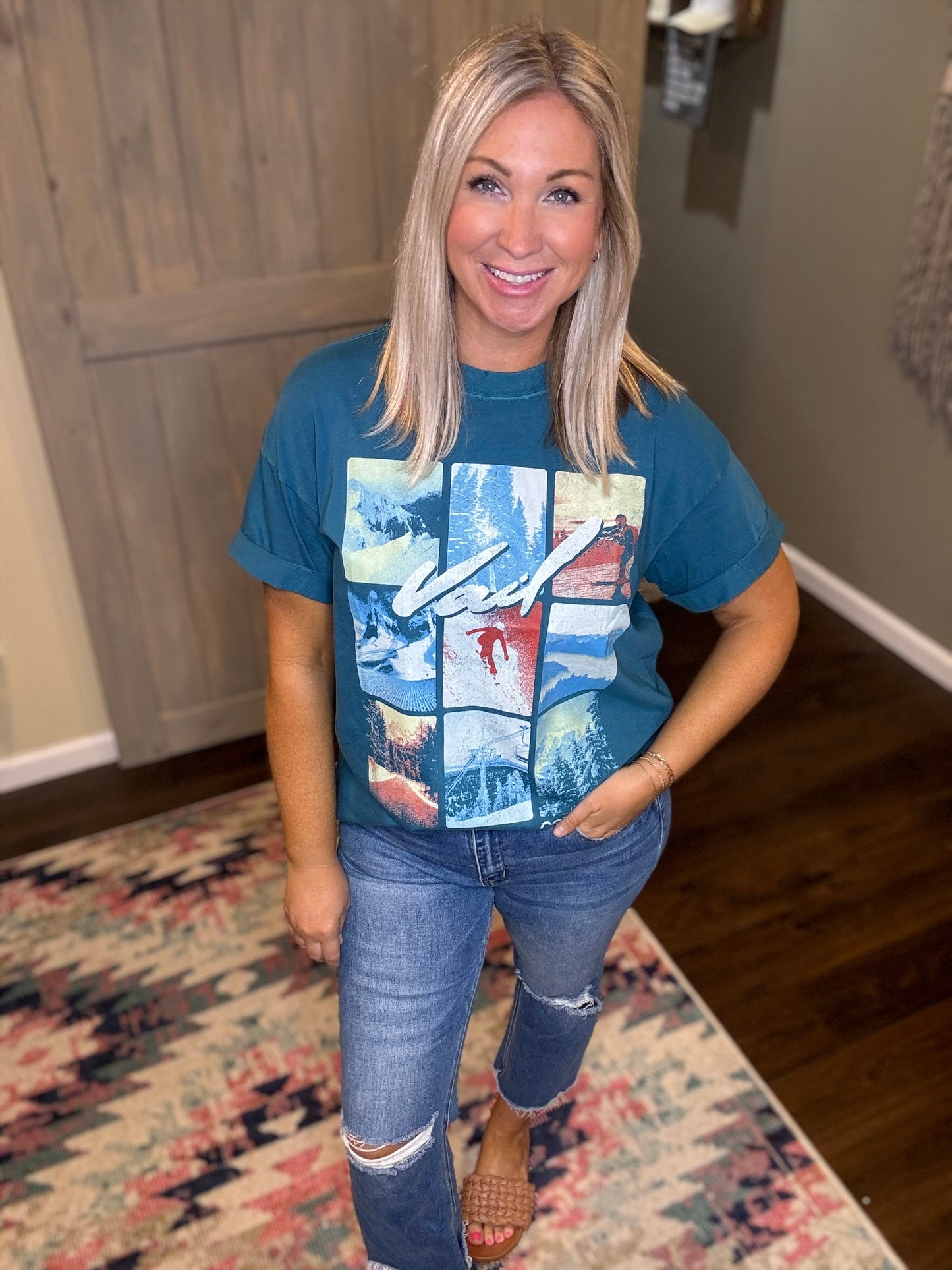 Aqua Vail Boyfriend Tee