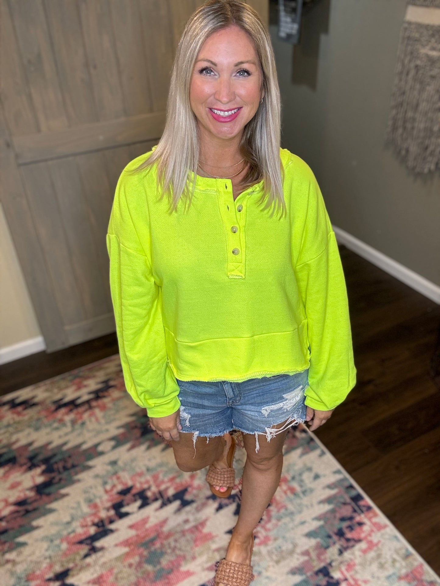 French Terry Neon Sweatshirt