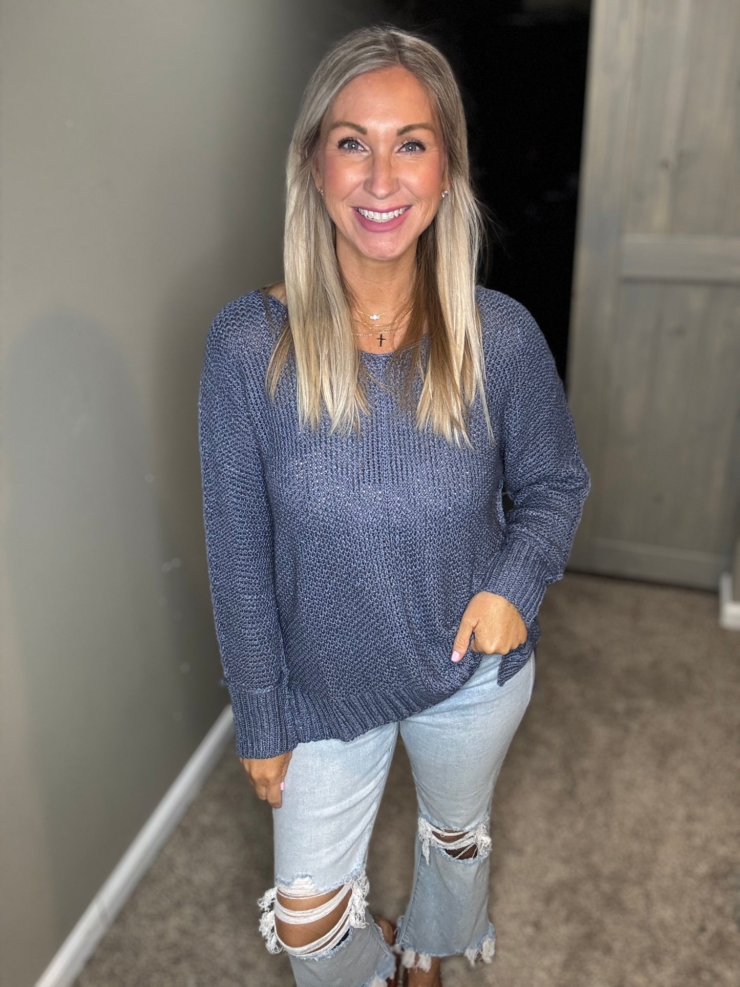 Reverse Seam Sweater