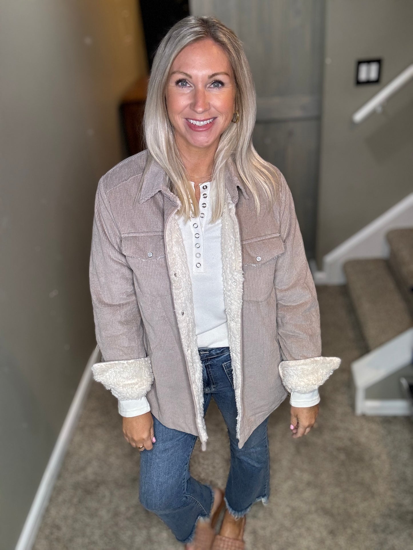 Corduroy Sherpa Jacket