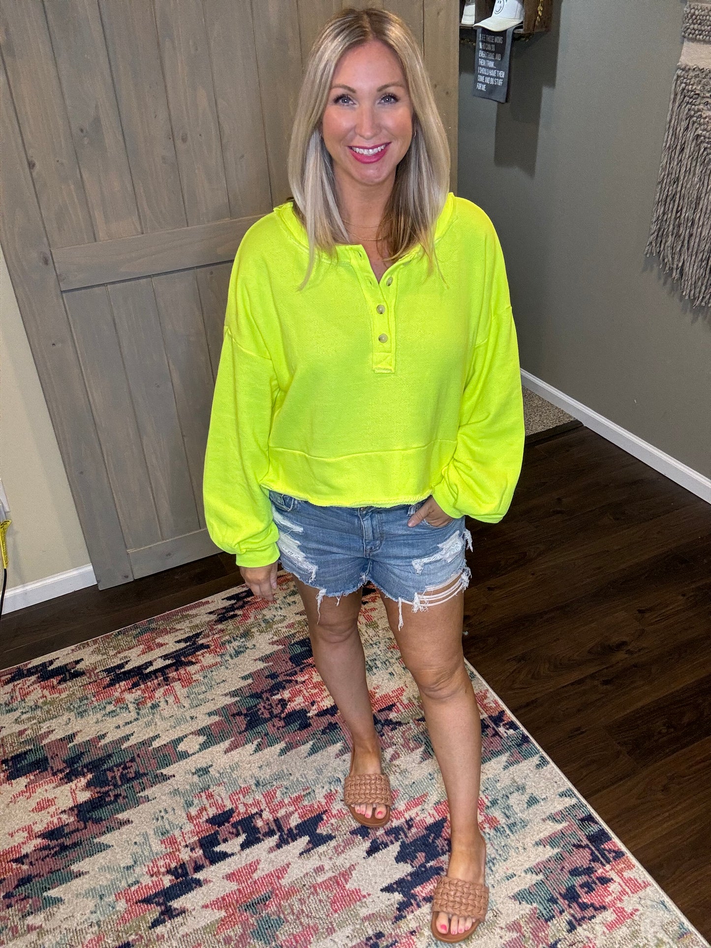 French Terry Neon Sweatshirt