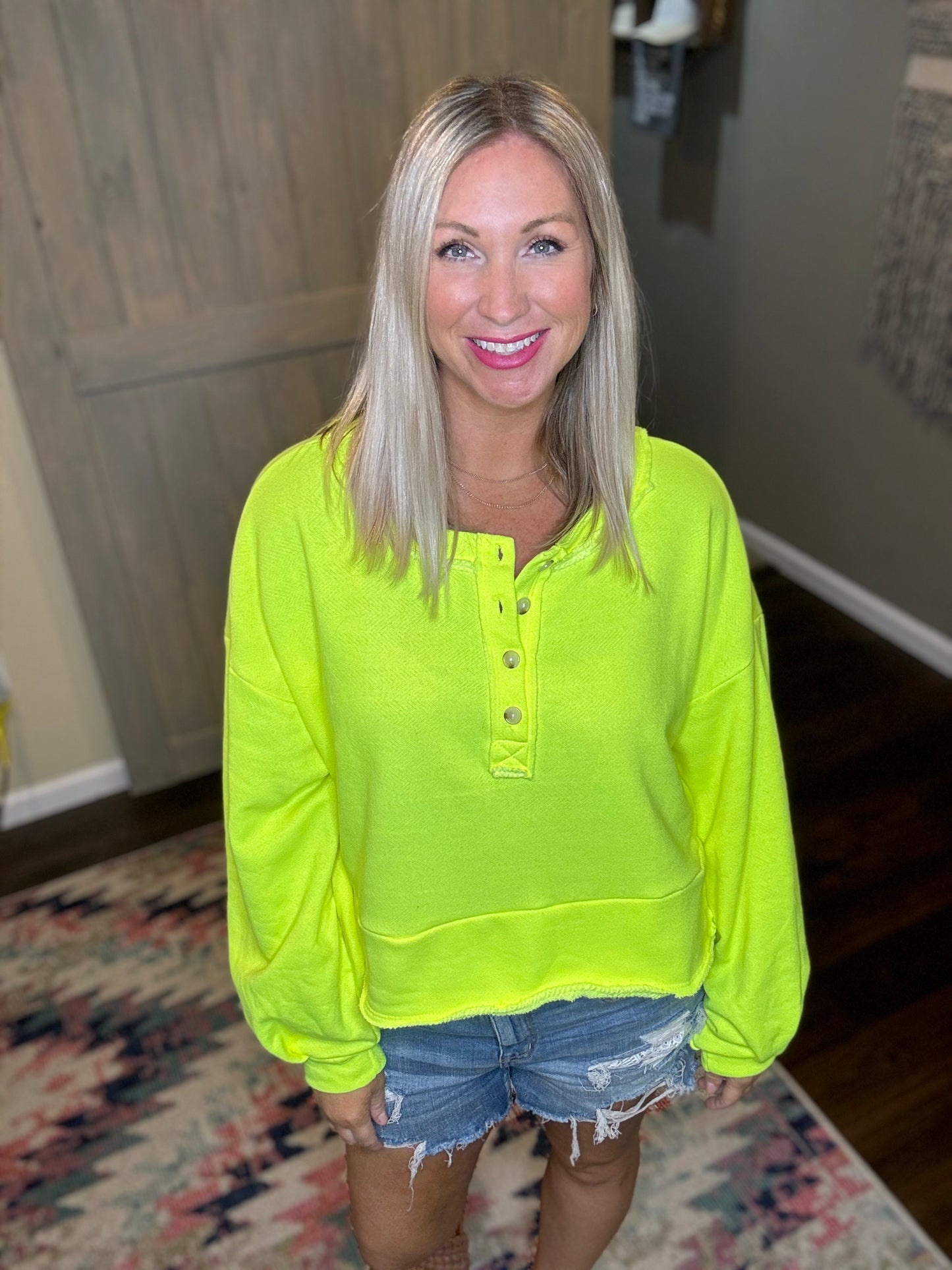 French Terry Neon Sweatshirt