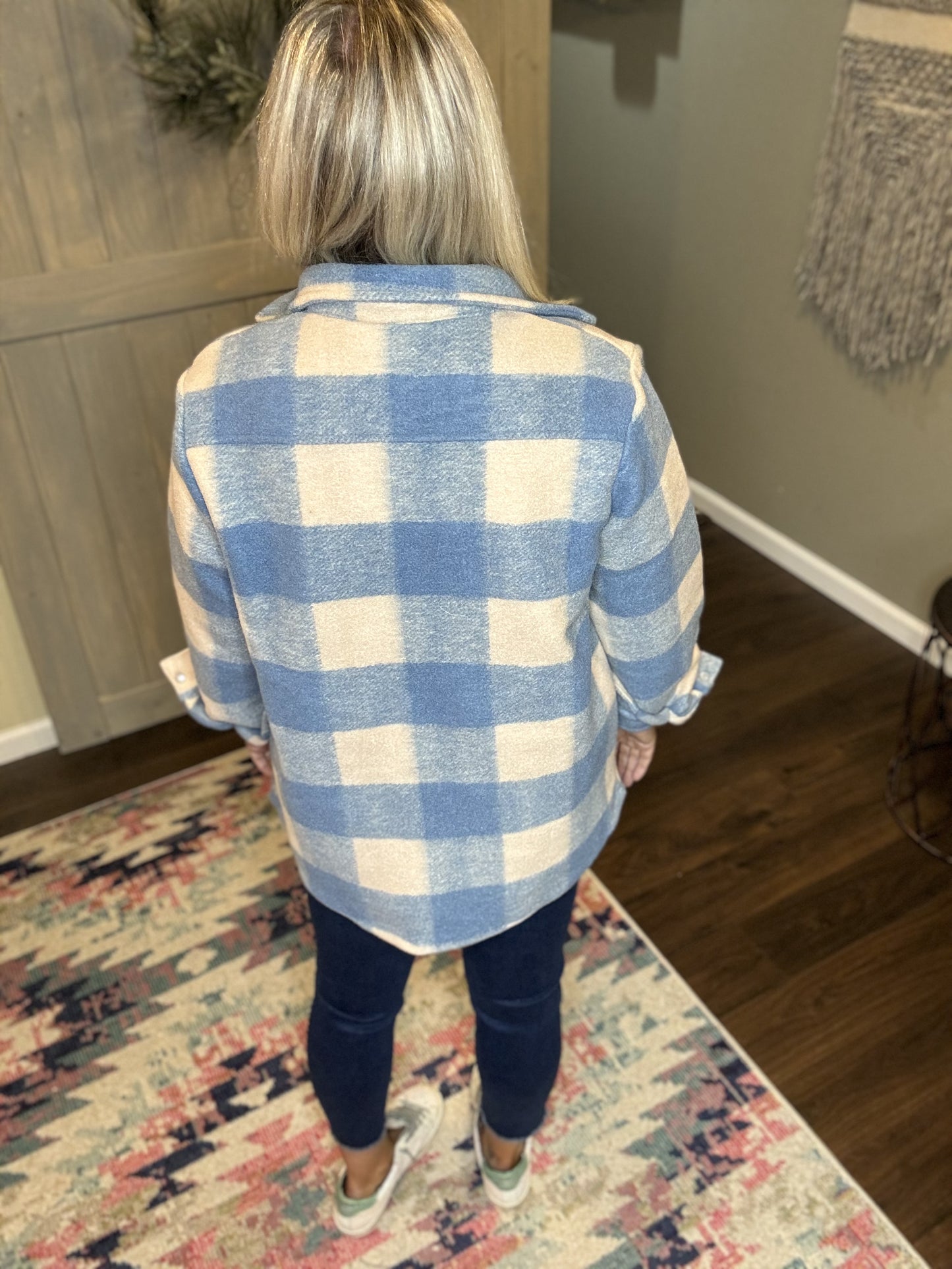 Checkered Brushed Flannel Shacket