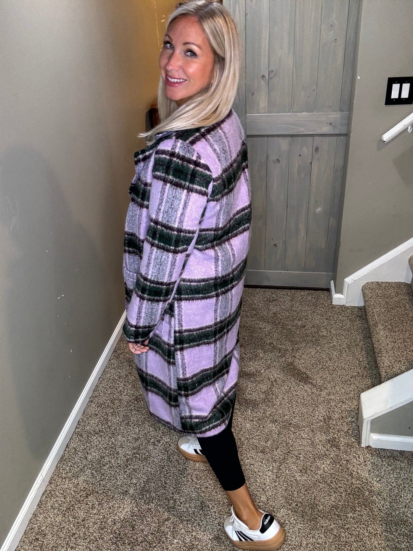 Plaid Long Coat