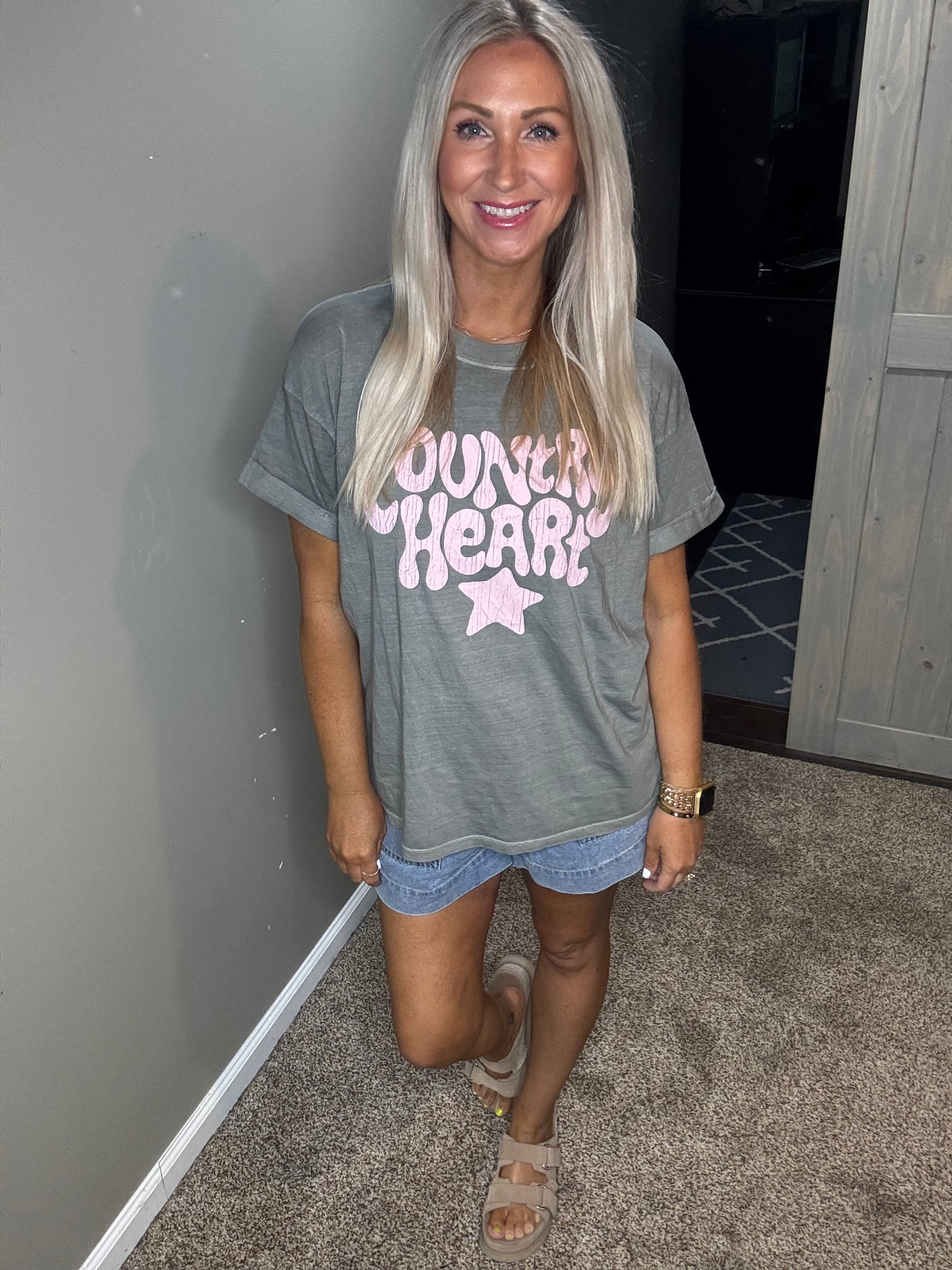 Country Heart Boyfriend Tee