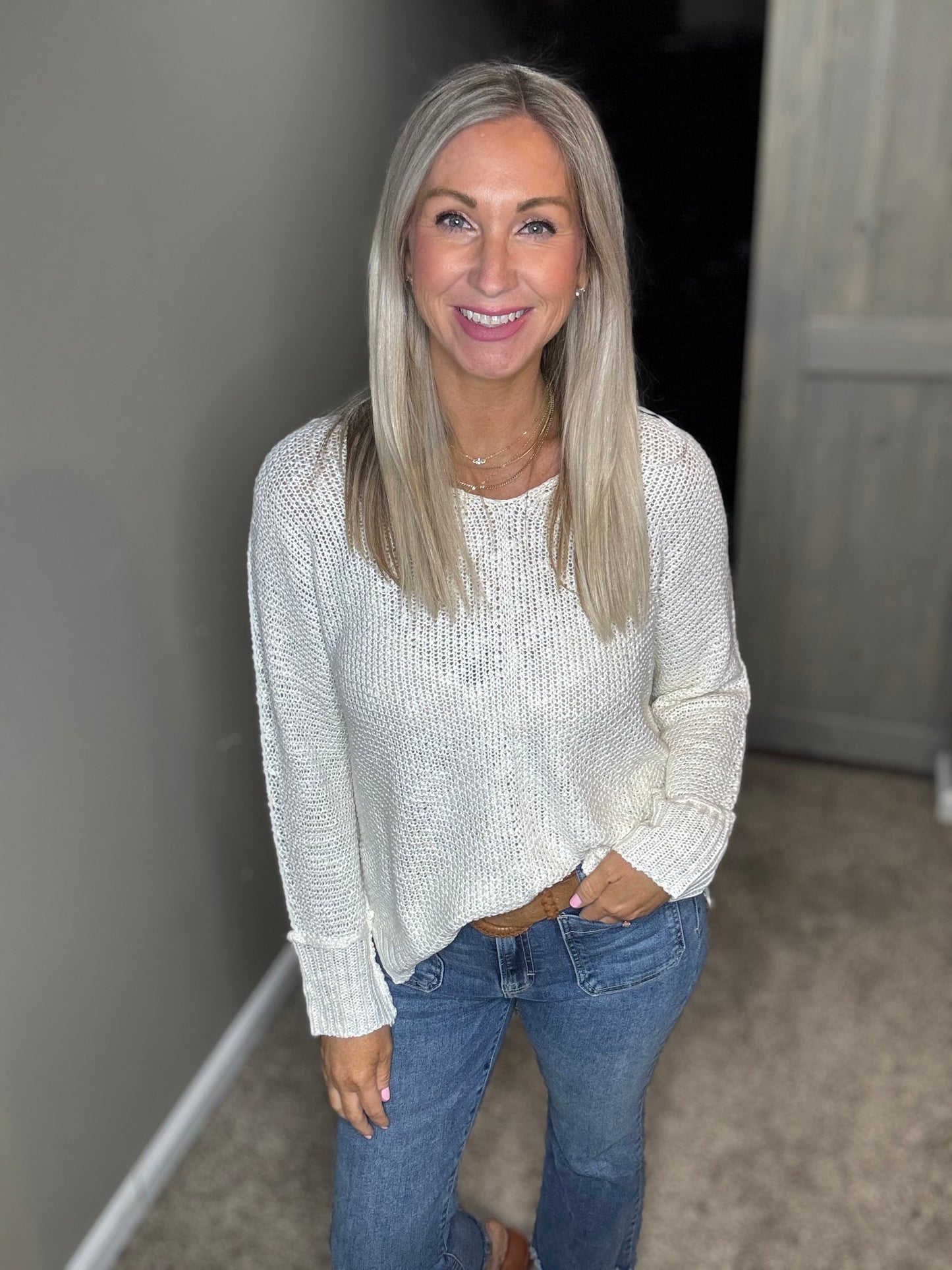 Reverse Seam Sweater
