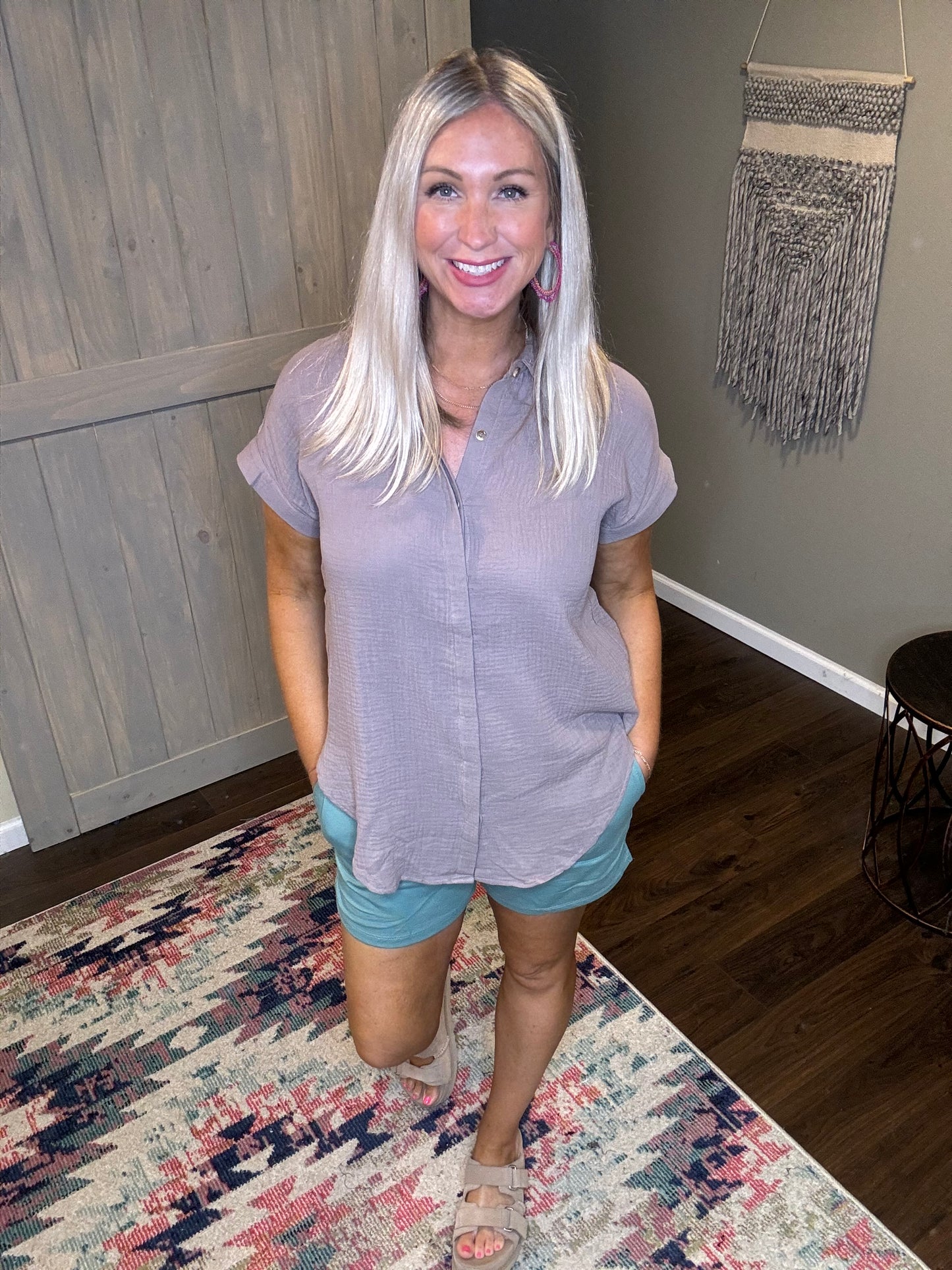 Button Up Gauze Shirt
