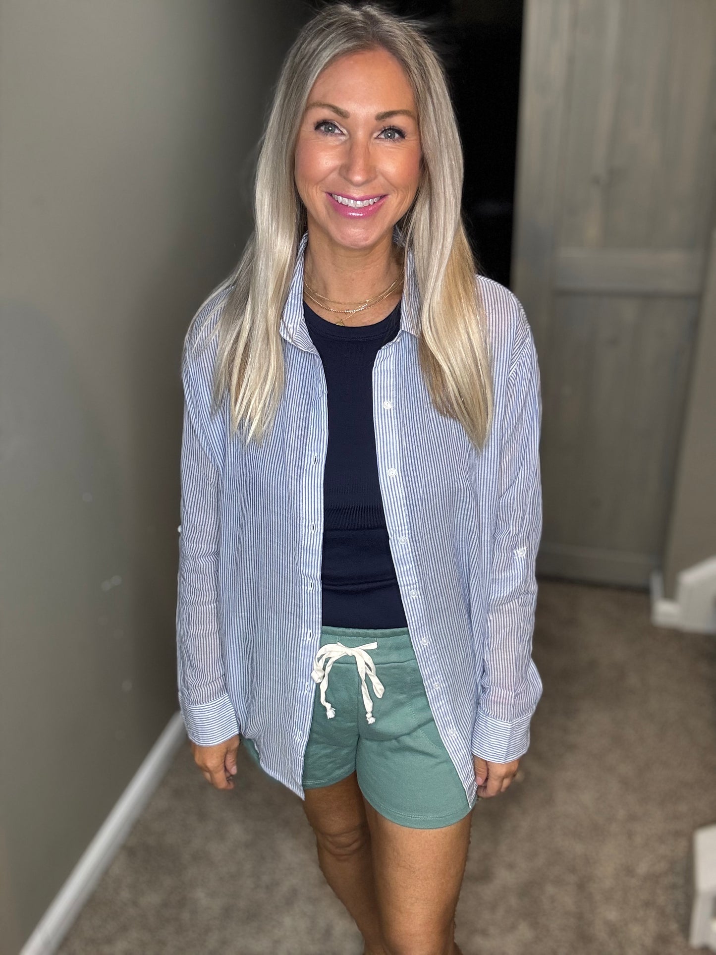 Striped Button Up