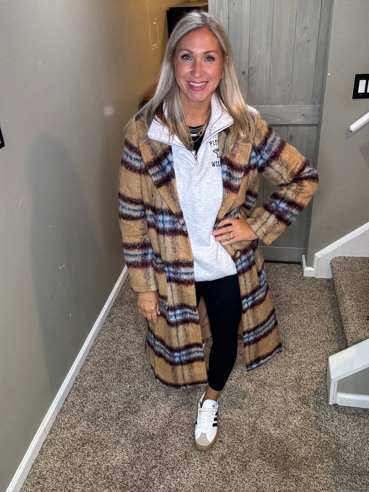 Plaid Long Coat