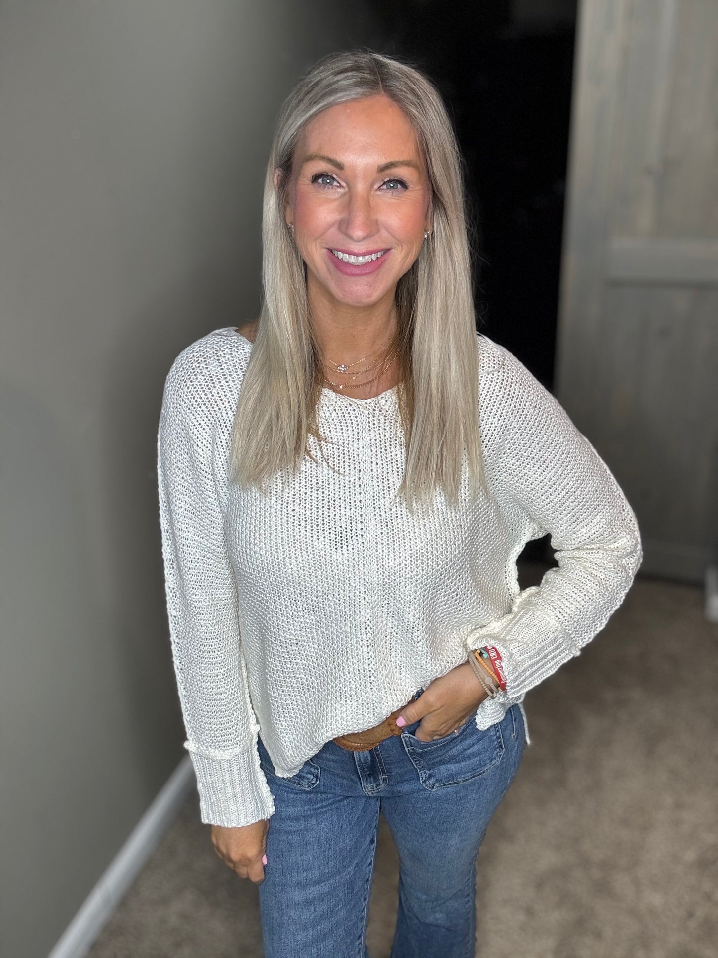 Reverse Seam Sweater