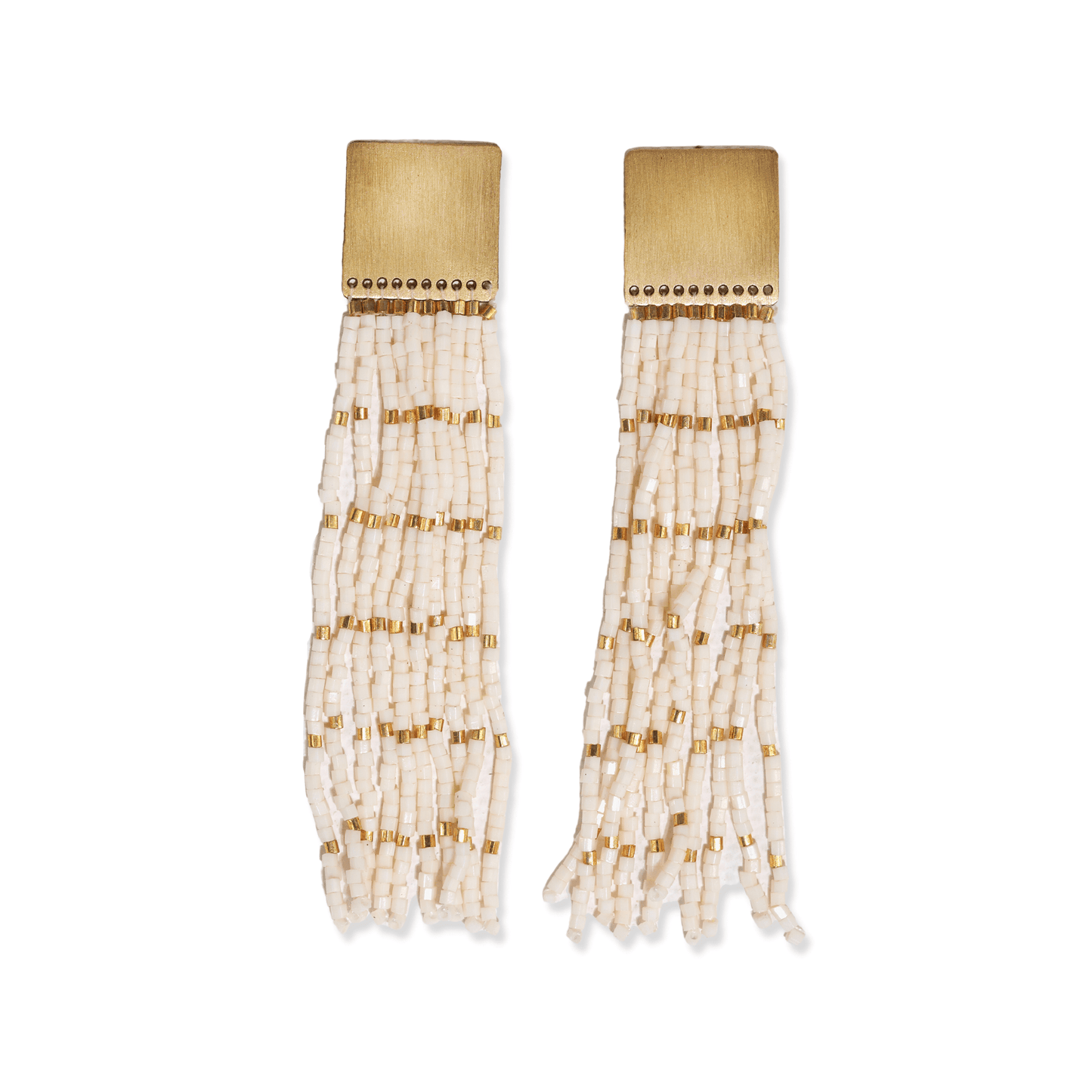 Harlow Brass Fringe Earrings