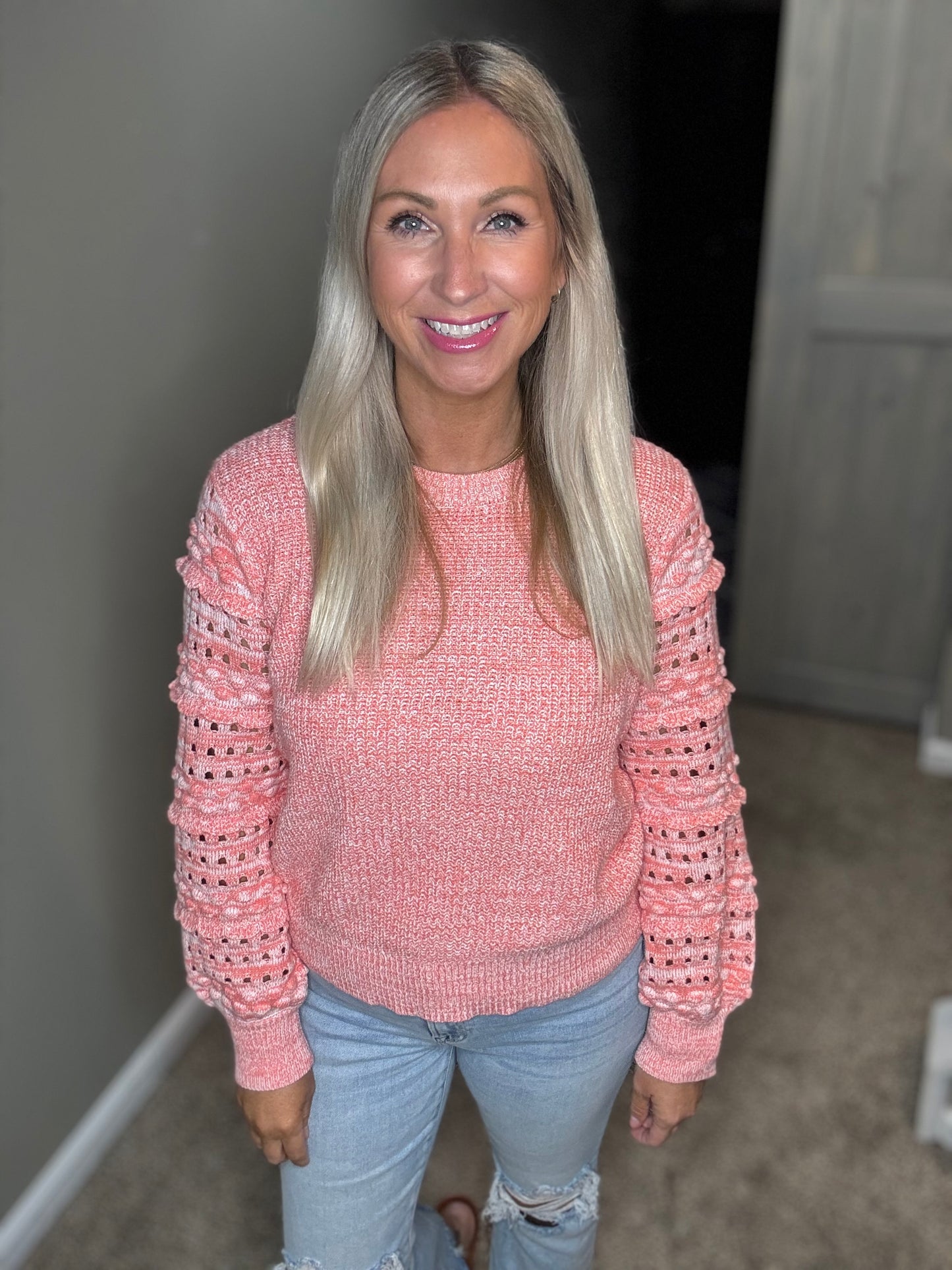 Neon Coral Sweater