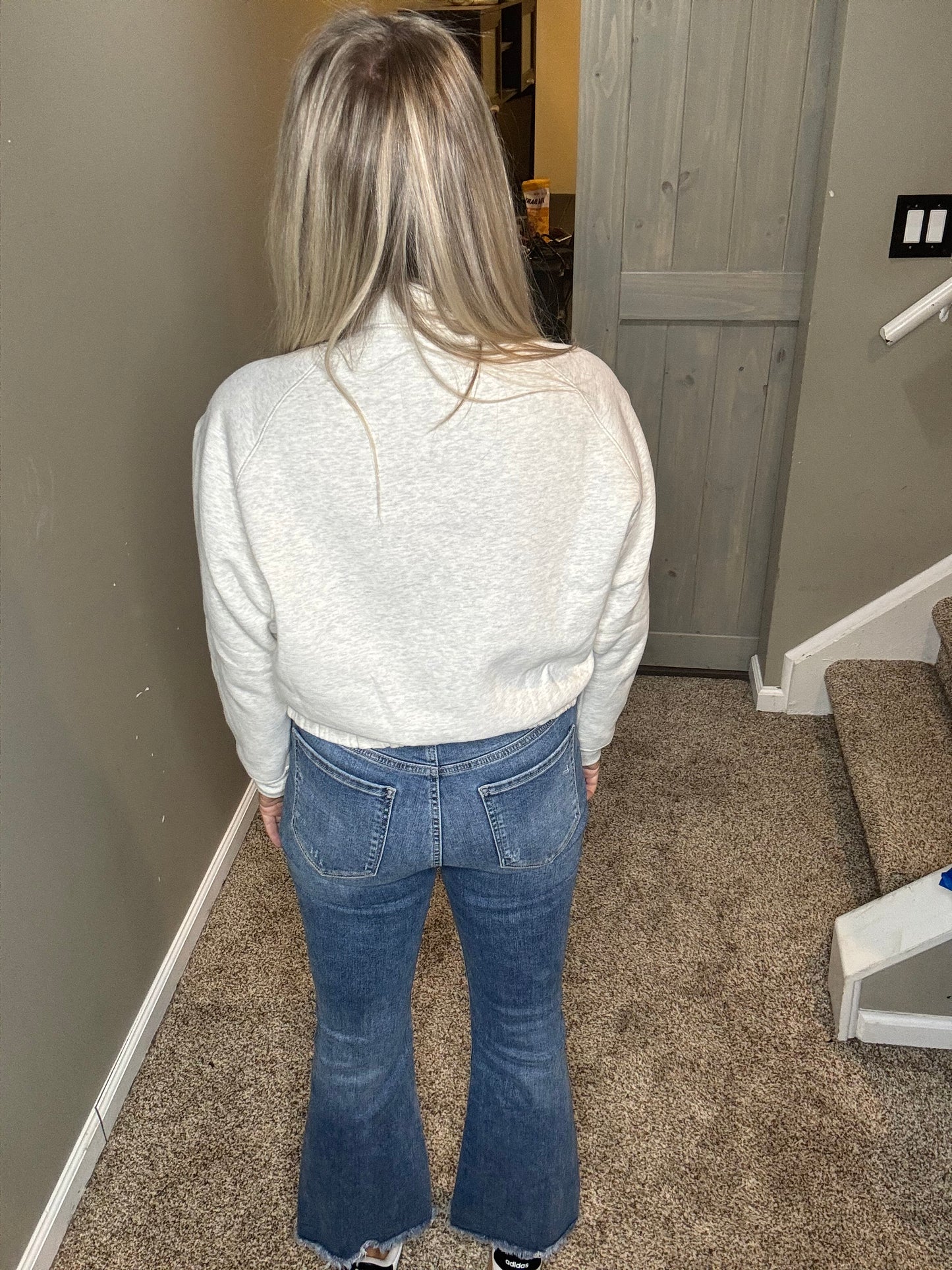 Tie Front Sweatshirt