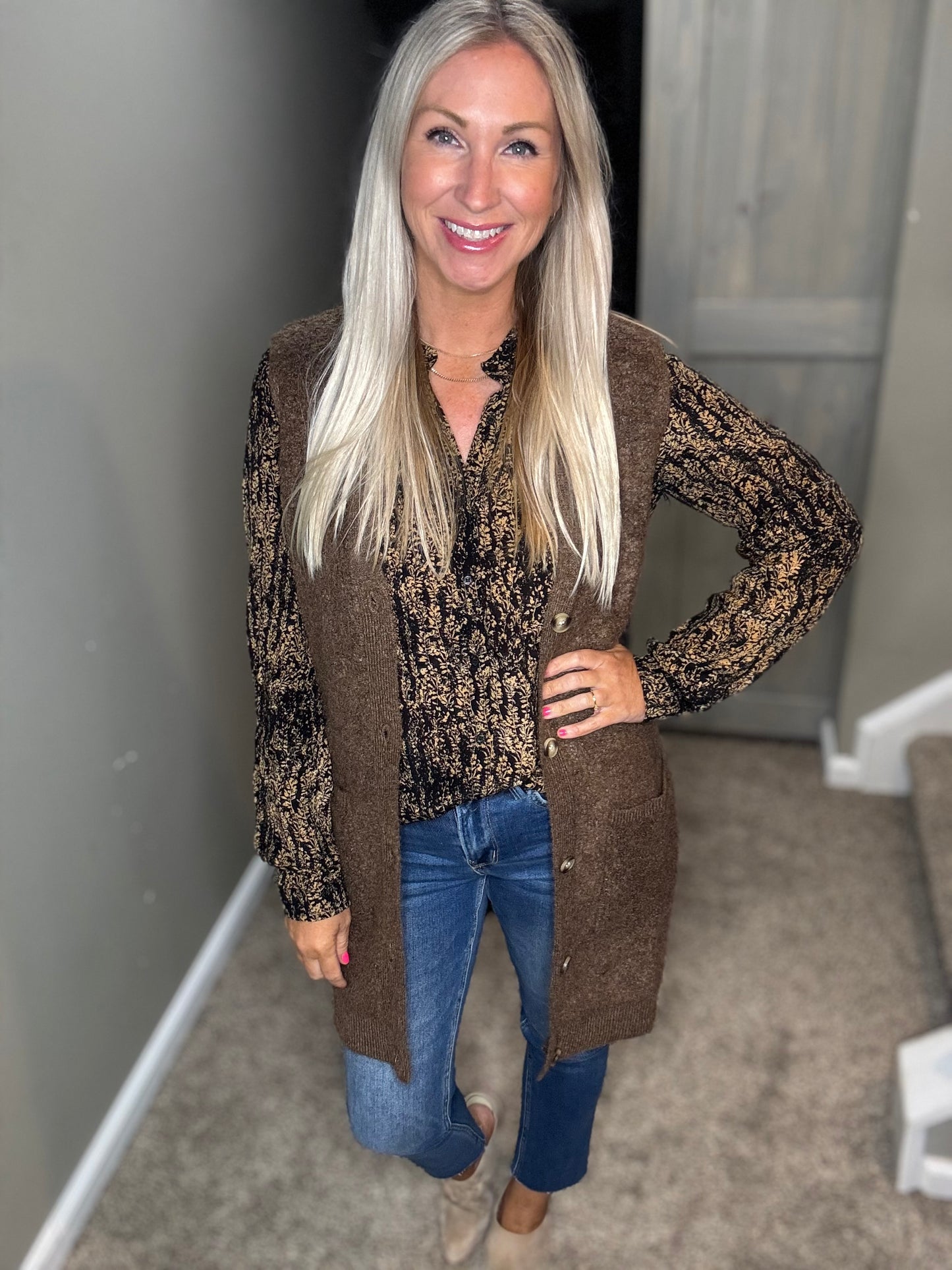 Gold Wisteria Top