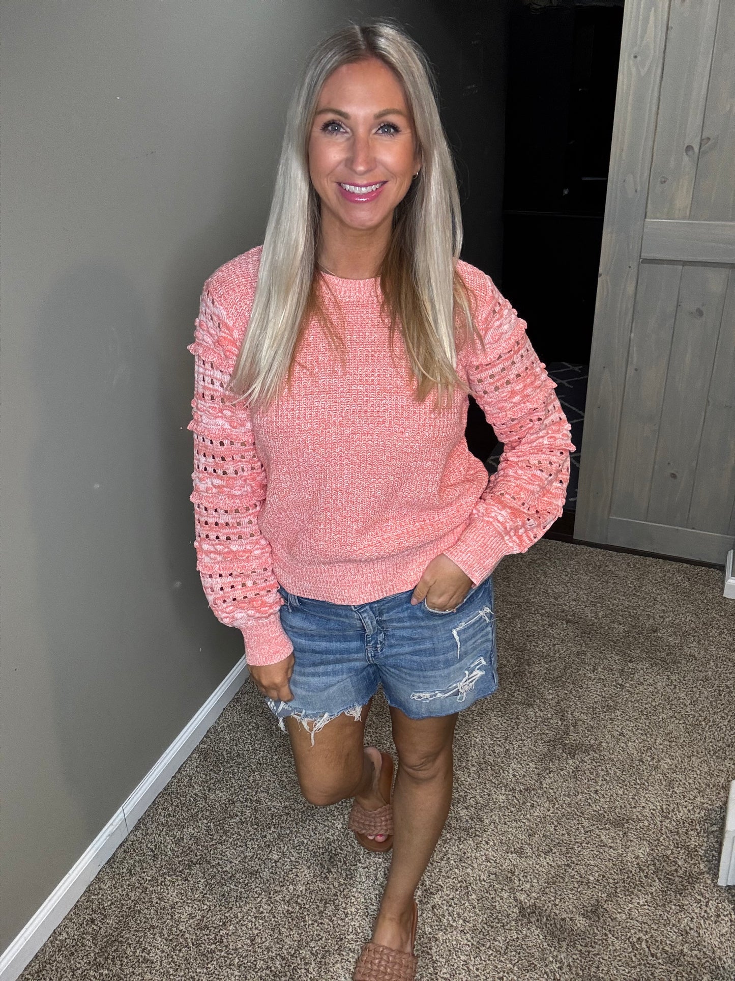 Neon Coral Sweater