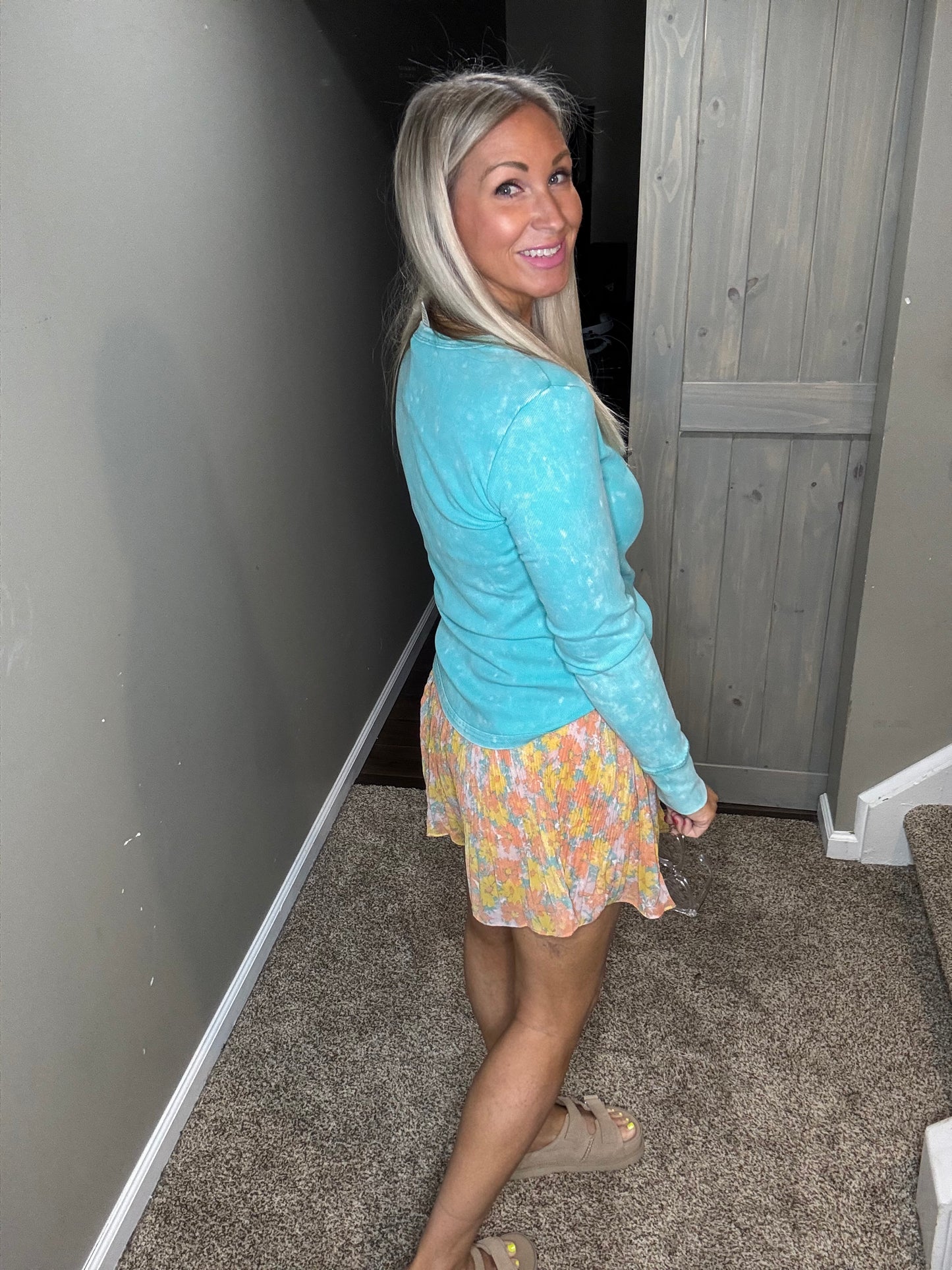 Seafoam Ribbed Top