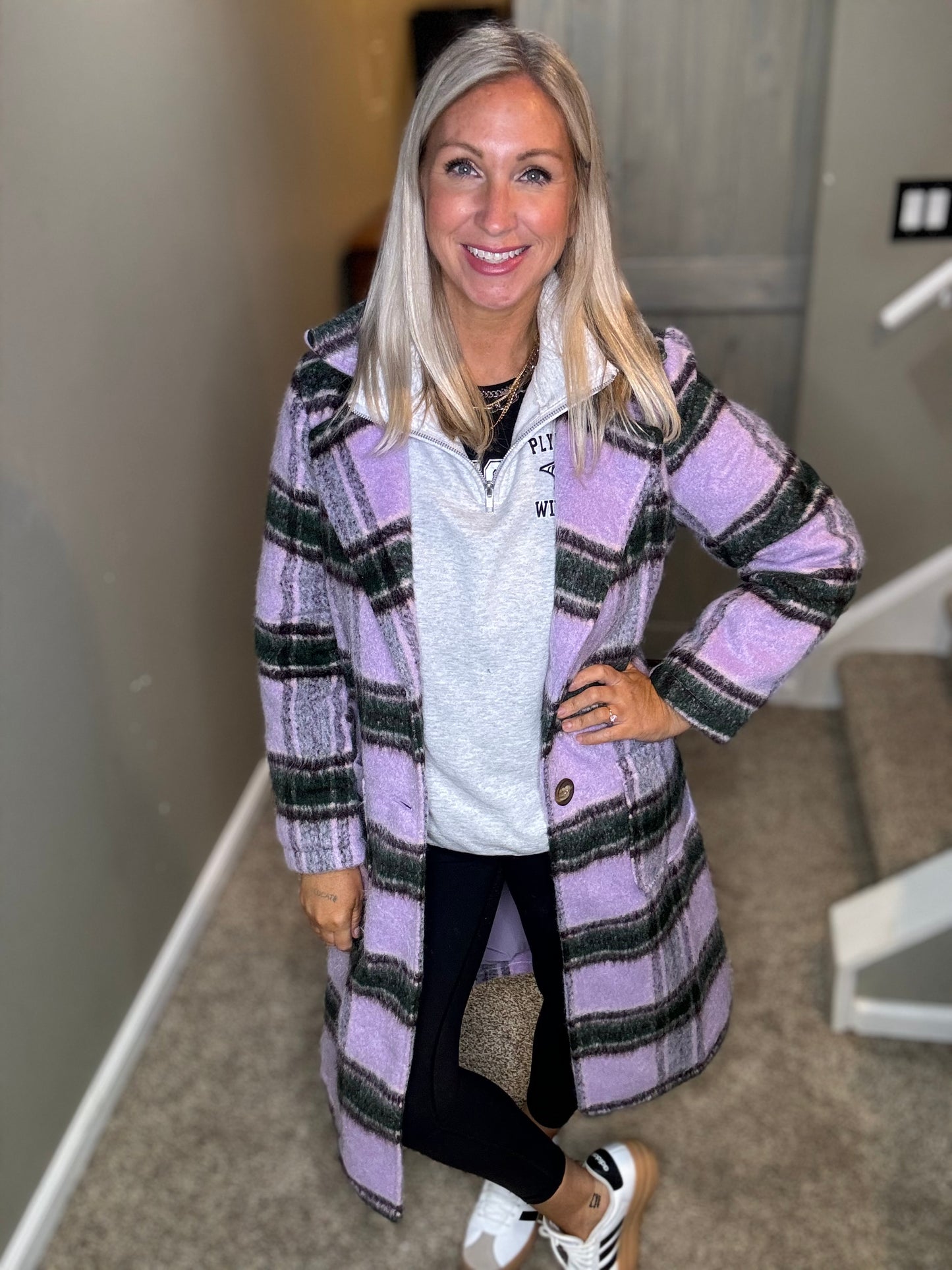 Plaid Long Coat