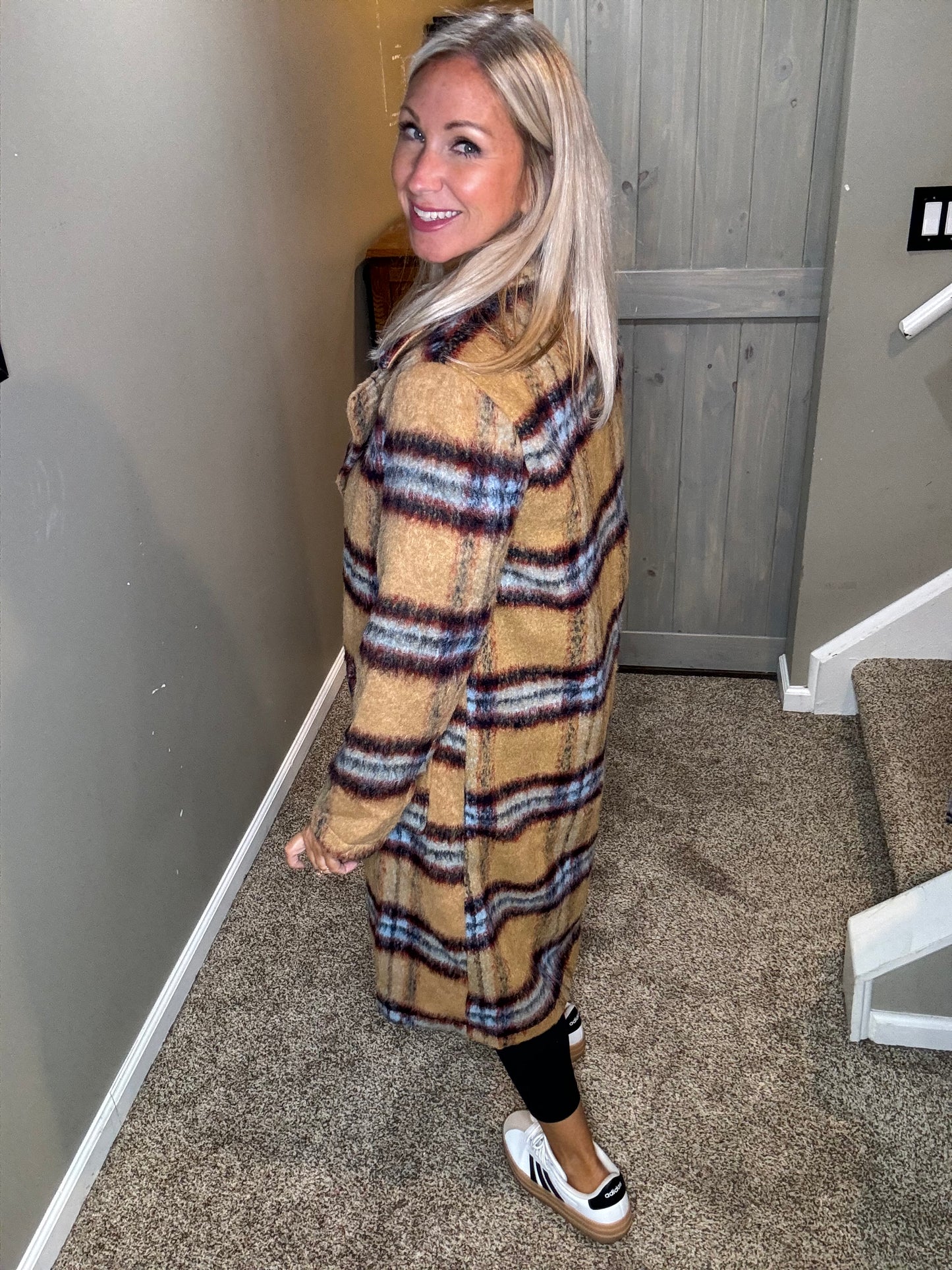 Plaid Long Coat