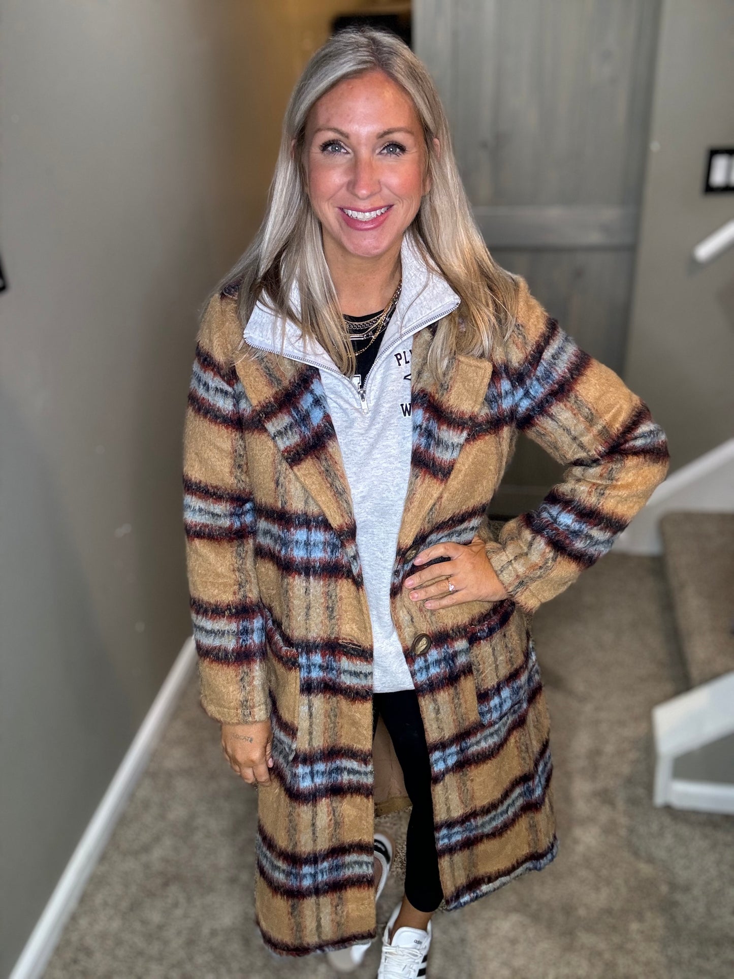 Plaid Long Coat