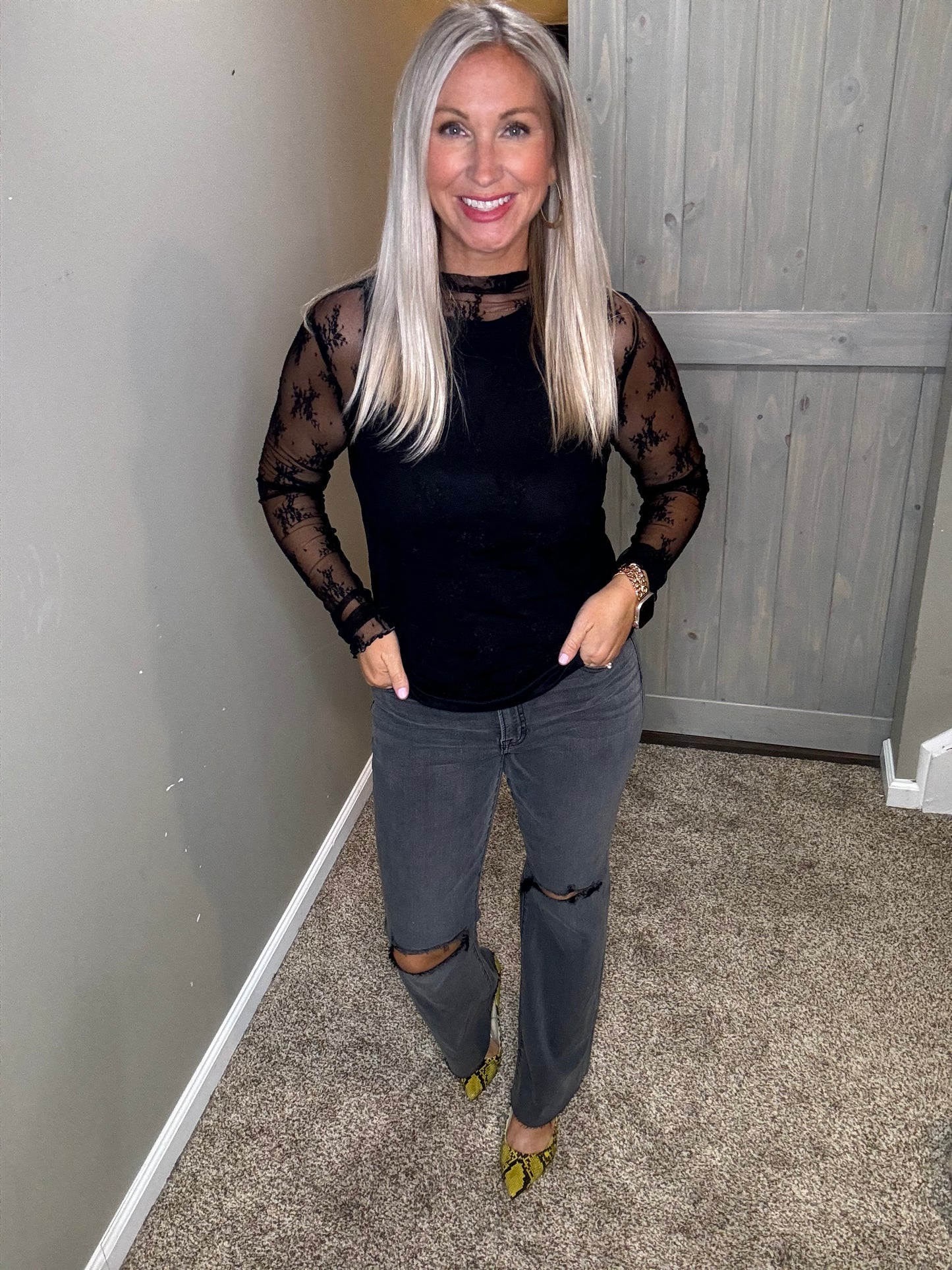 Ryan High Rise Bootcut - Charcoal