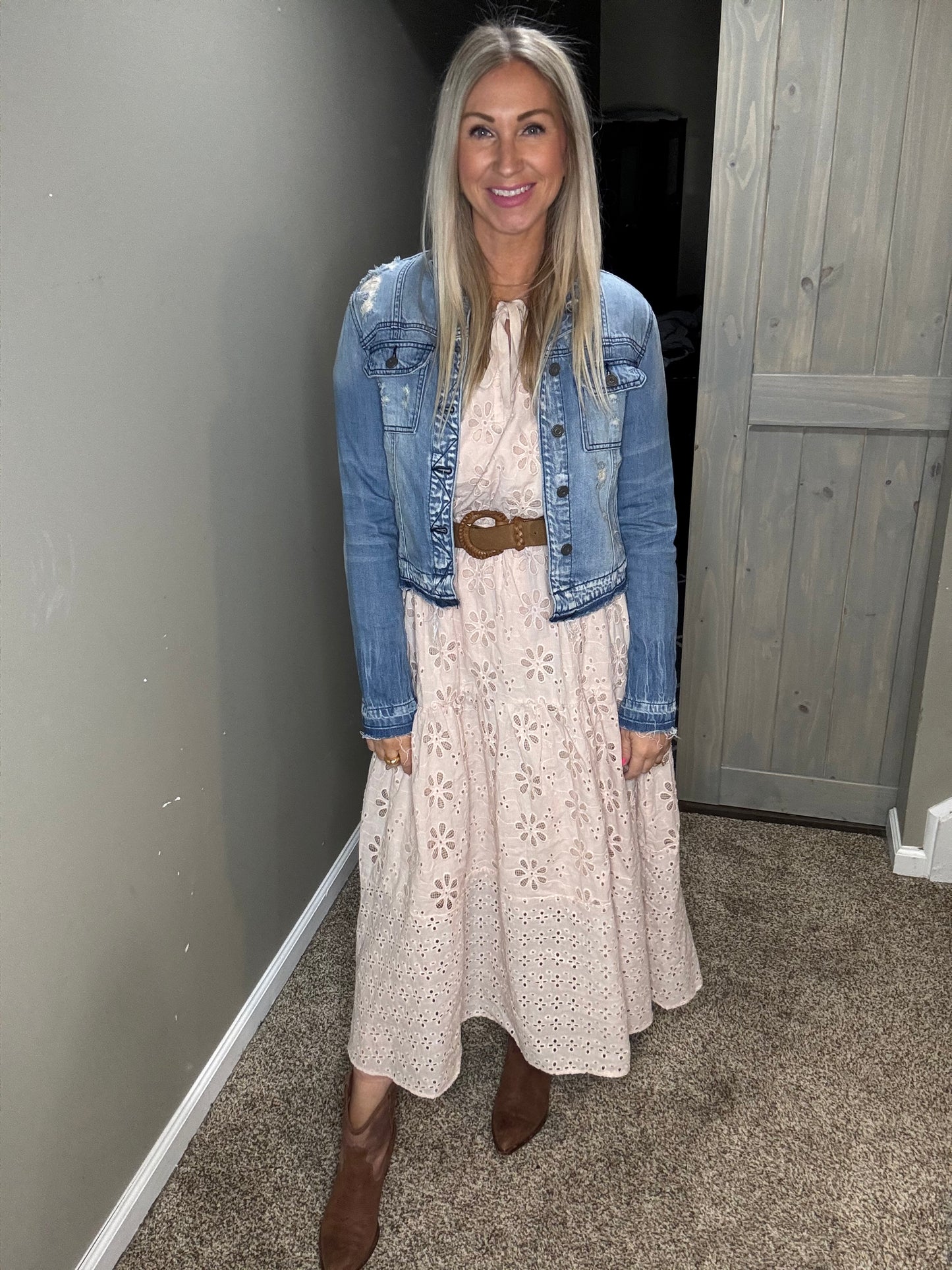 French Vanilla Eyelet Dress