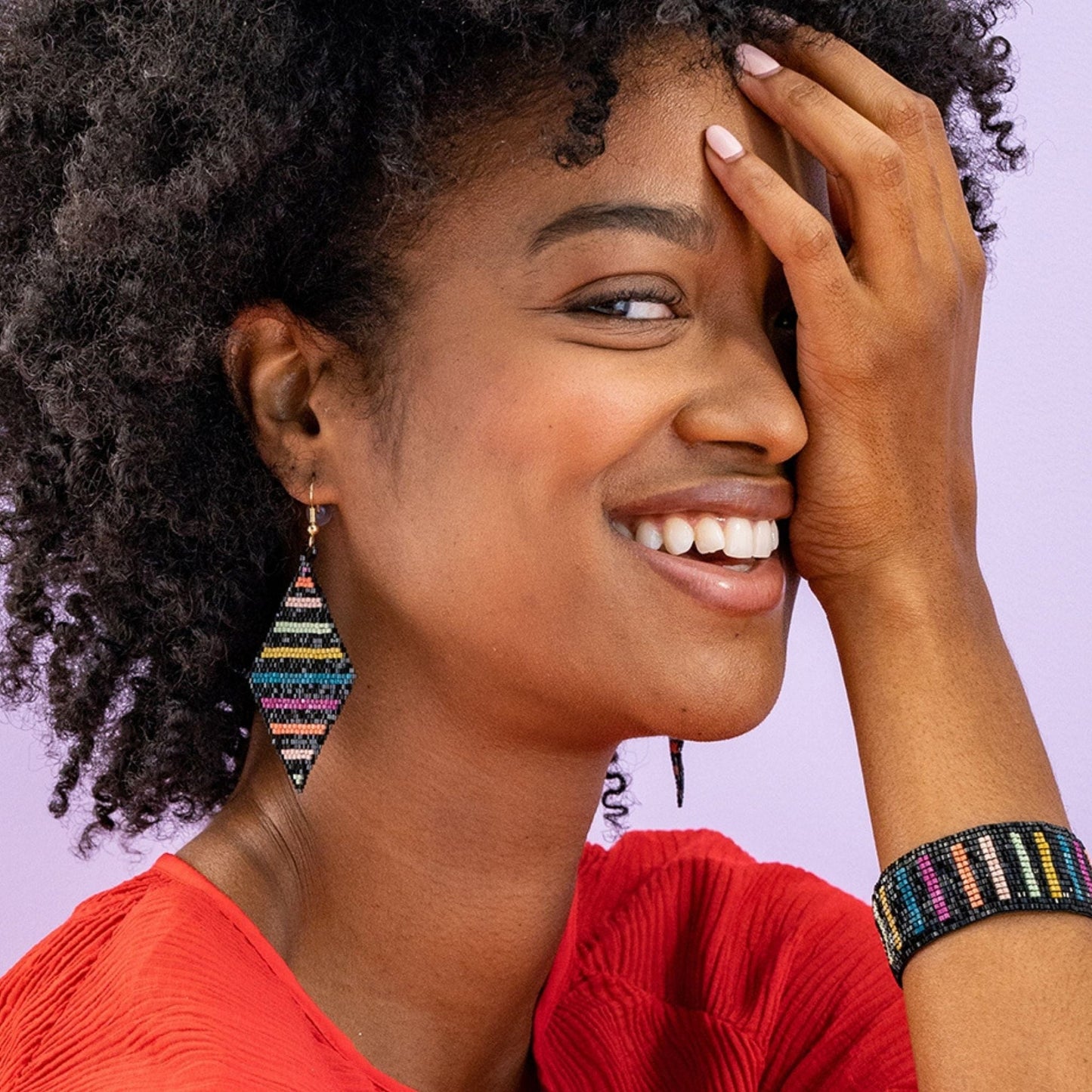 Frida Diamond Rainbow Earrings