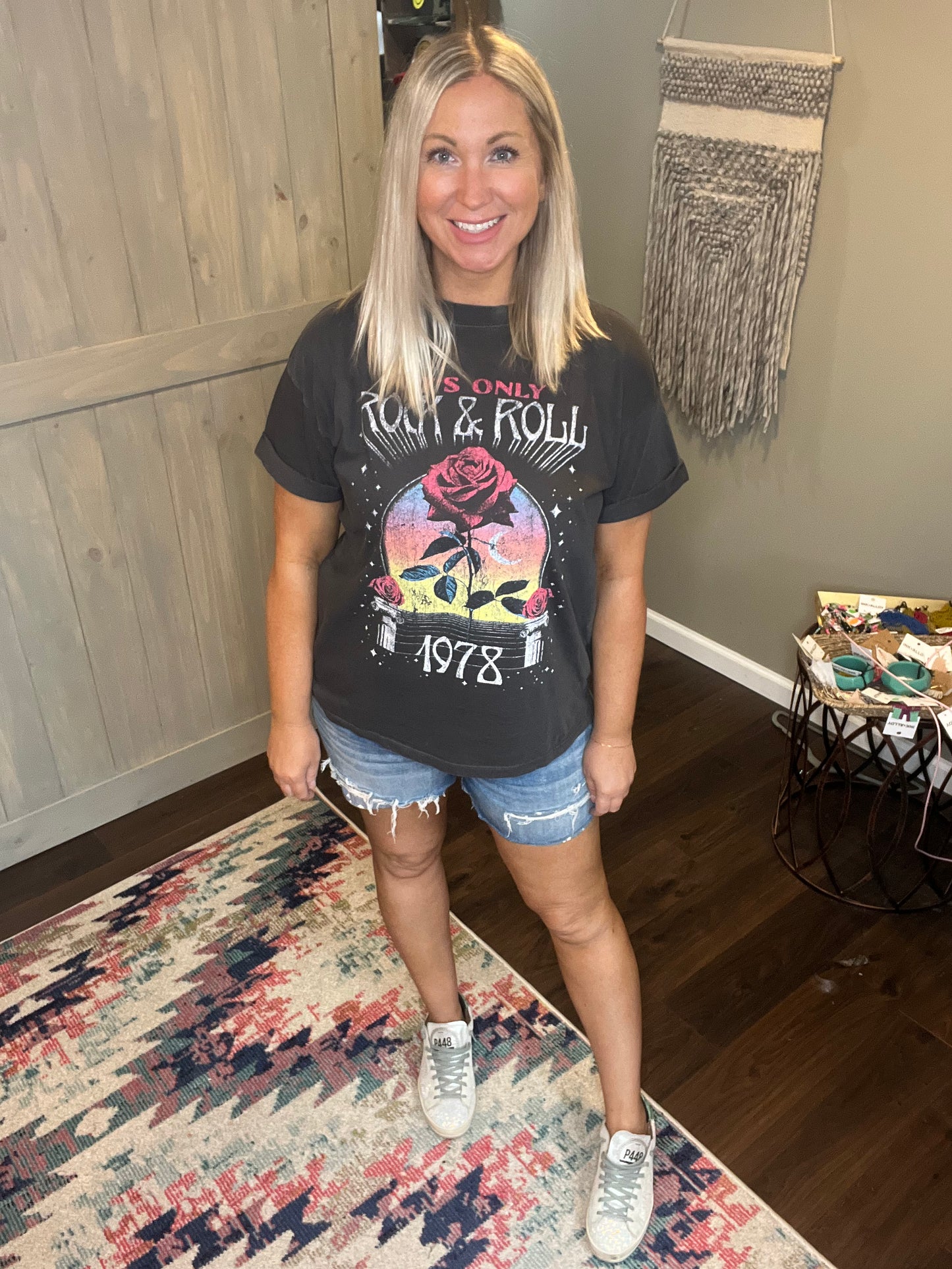 Only Rock and Roll Boyfriend Tee