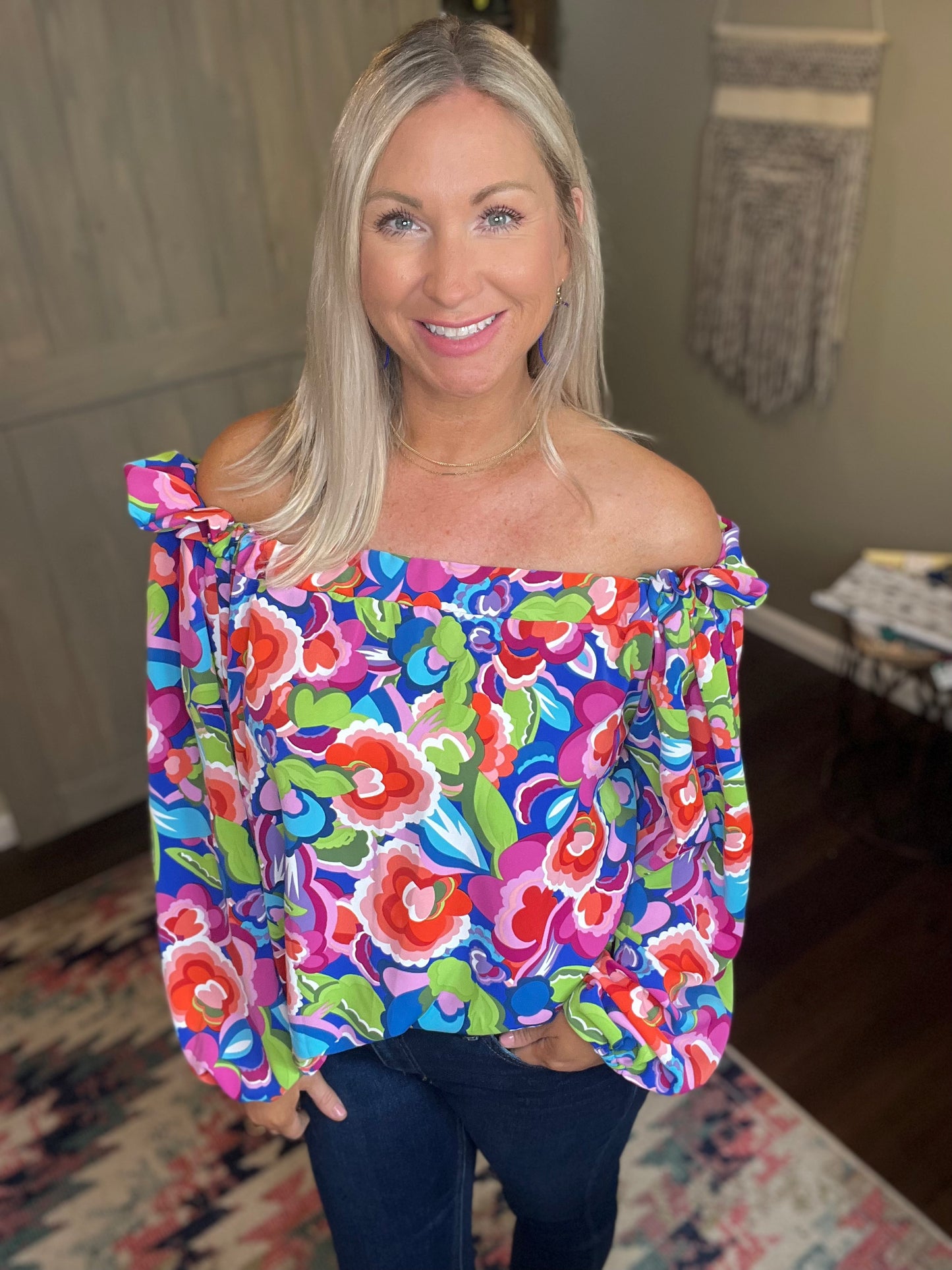 Floral Off The Shoulder Top