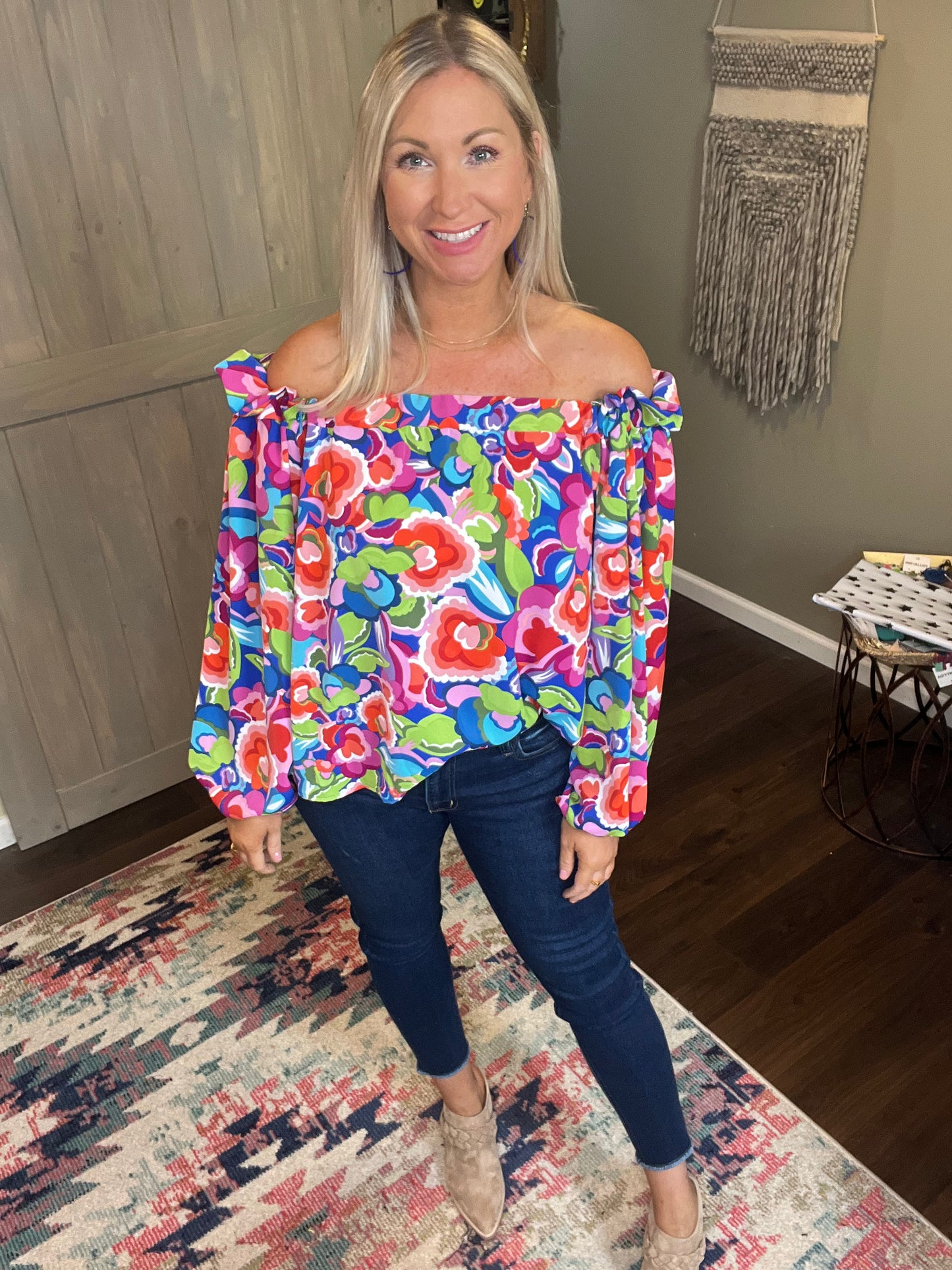 Floral Off The Shoulder Top