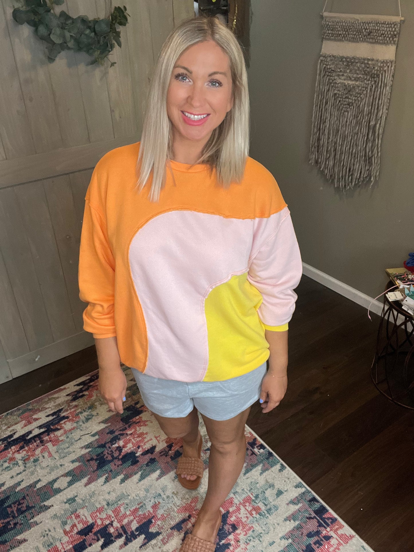 Colorblock French Terry Sweatshirt