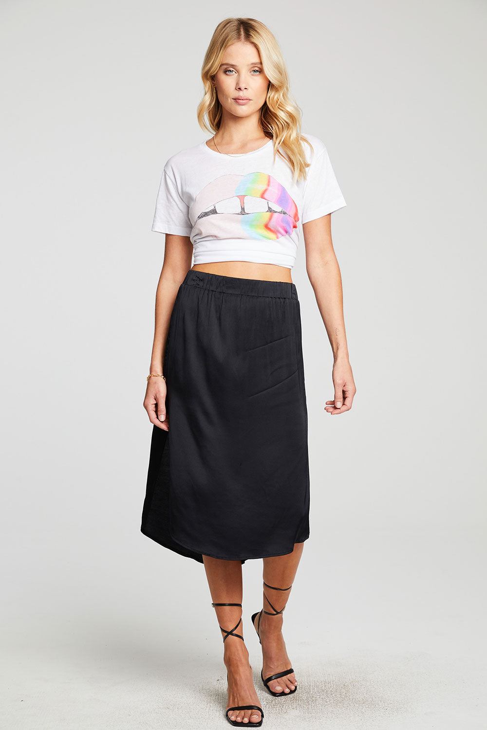 Chaser Silky Midi Skirt