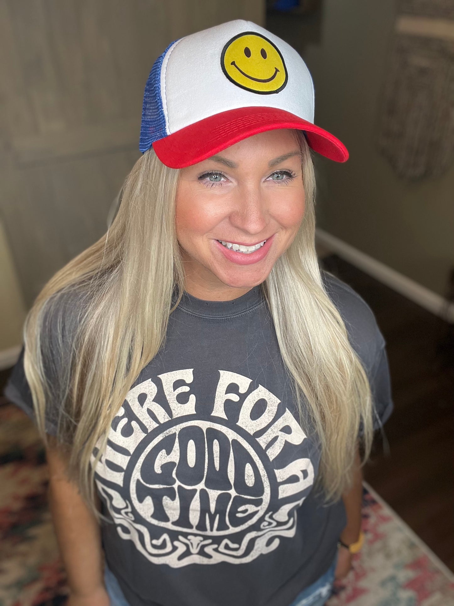 Smiley Face Trucker Hat