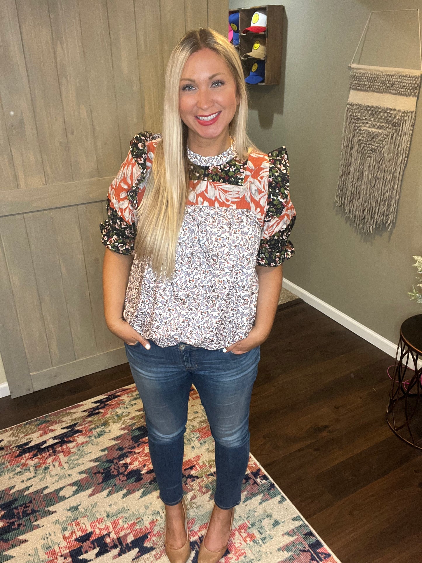 Mixed Print Top
