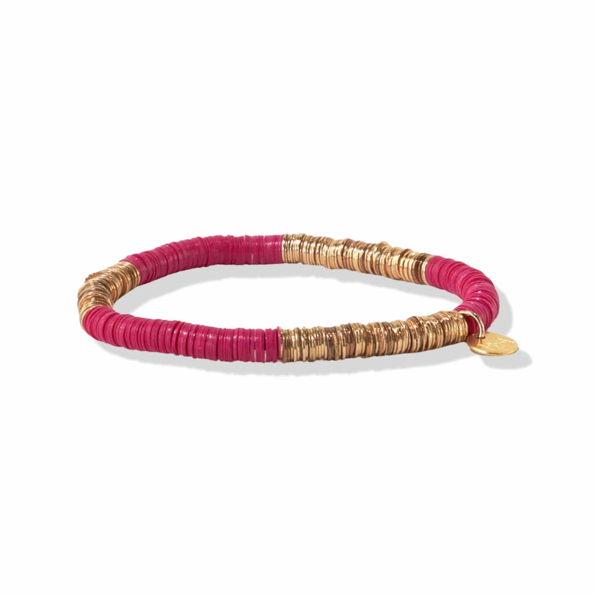 Hot Pink Gold Sequin Bracelet