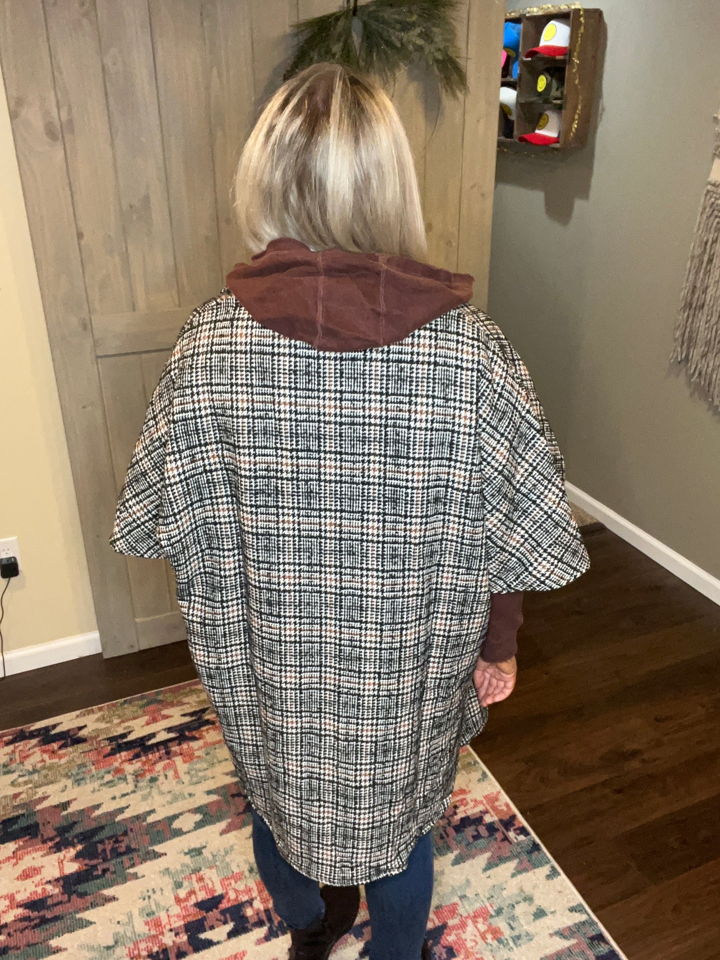 Plaid Statement Coat