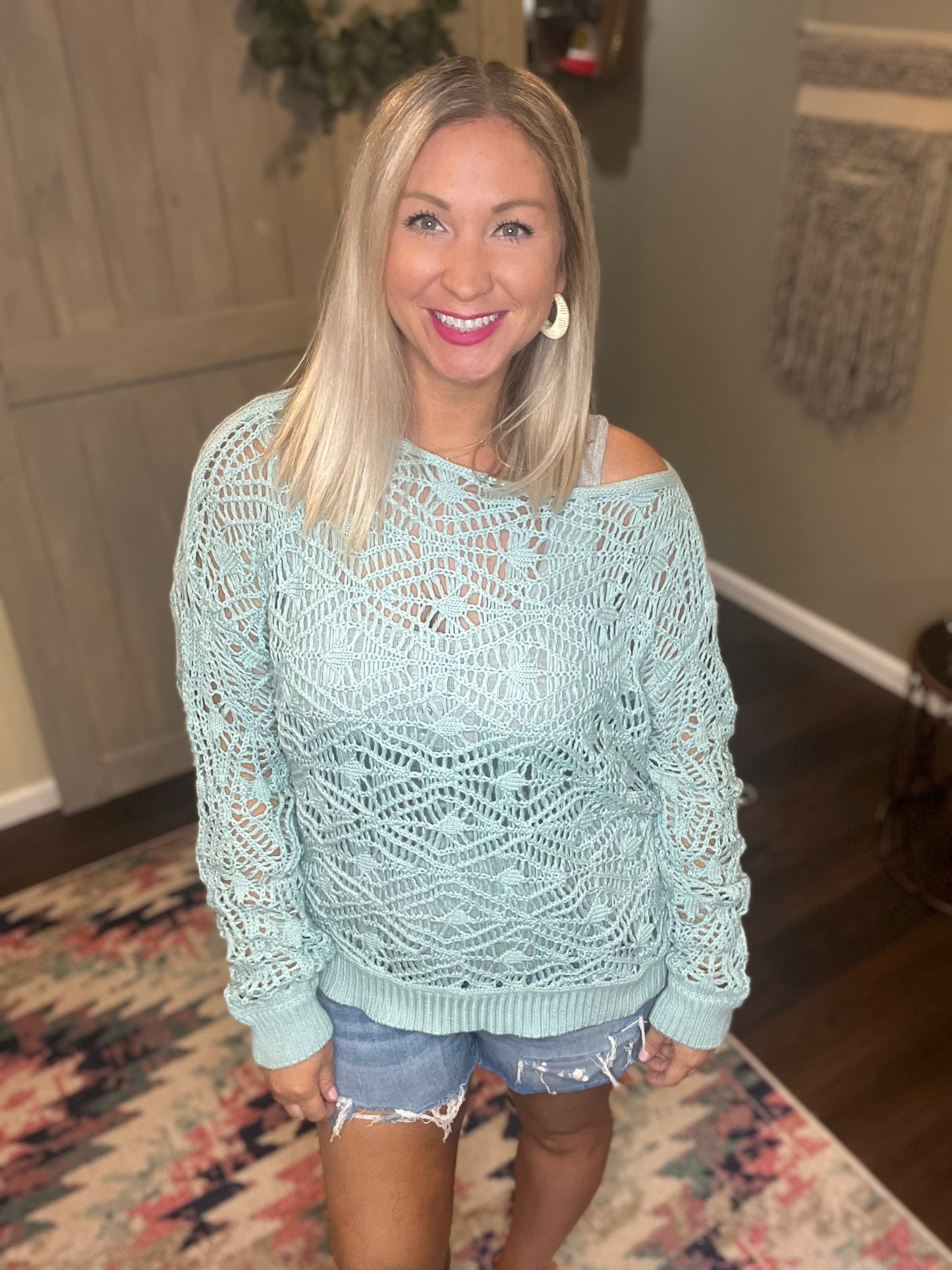 Blue Spa Sweater
