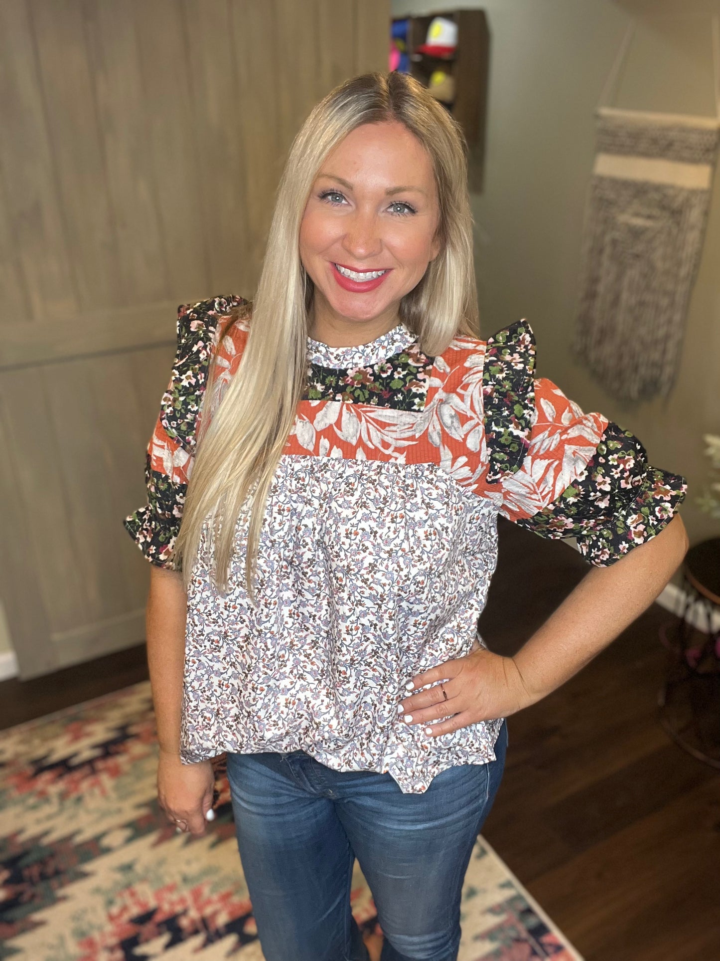 Mixed Print Top