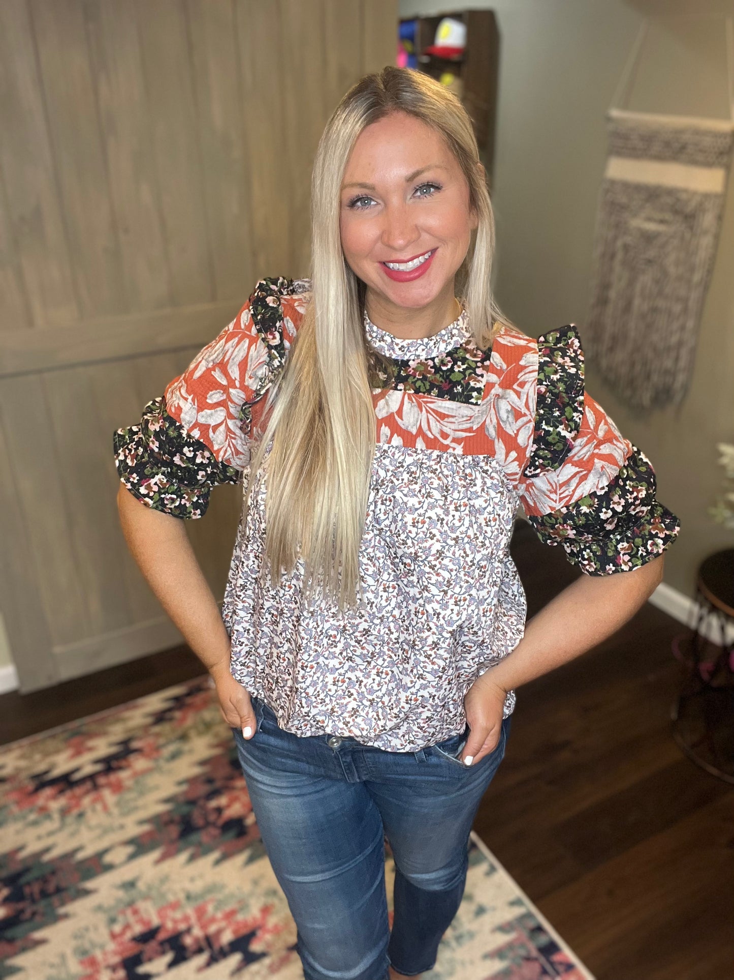 Mixed Print Top