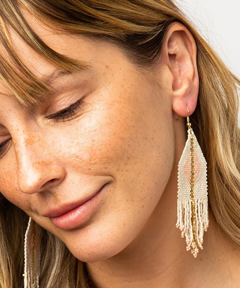 Ivory Blush Diamond Luxe Earrings