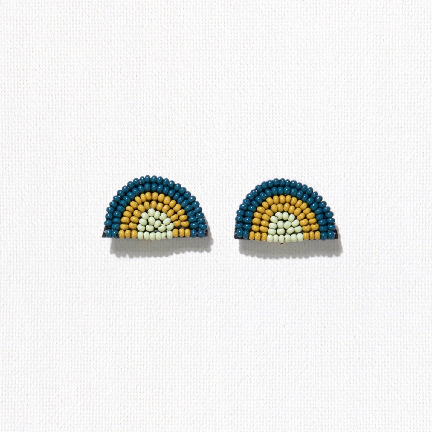 Peacock Rainbow Post Earrings