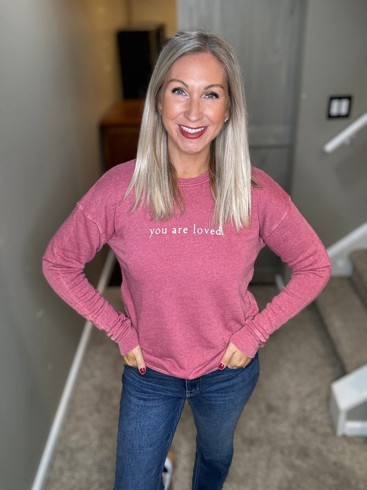 You Are Loved Mineral Sweatshirt