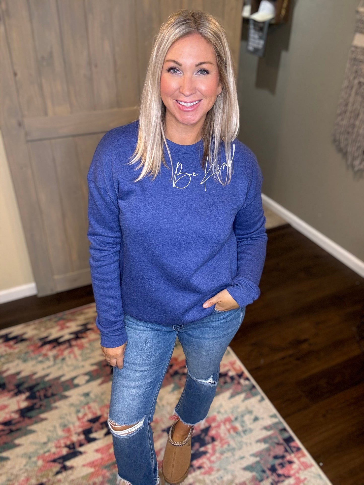 Be Kind Sweatshirt - Blue